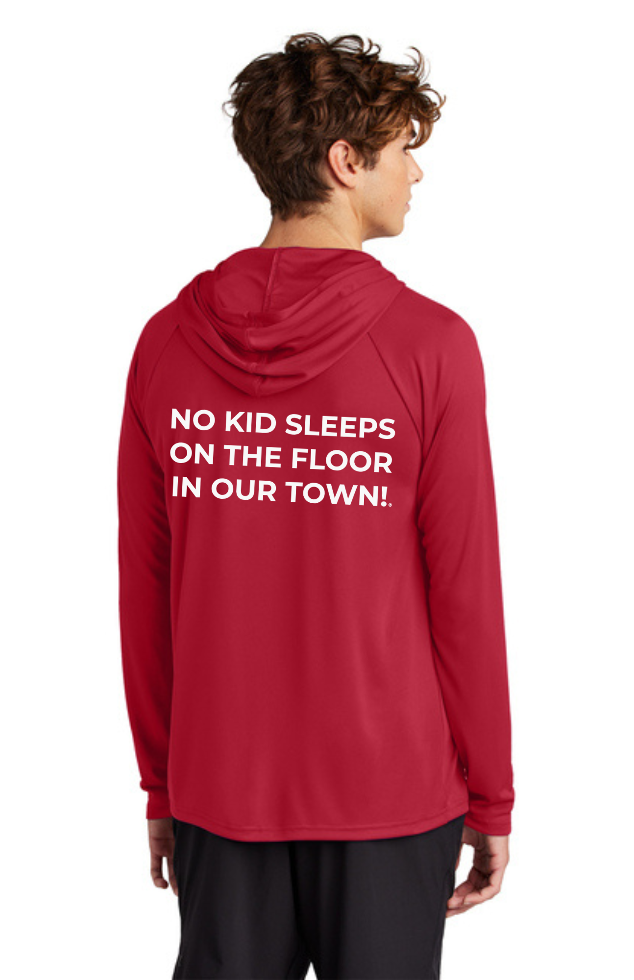 Chapter - ADULT UV Hooded Performance Pullover (RED) - "CHAPTER NAME"