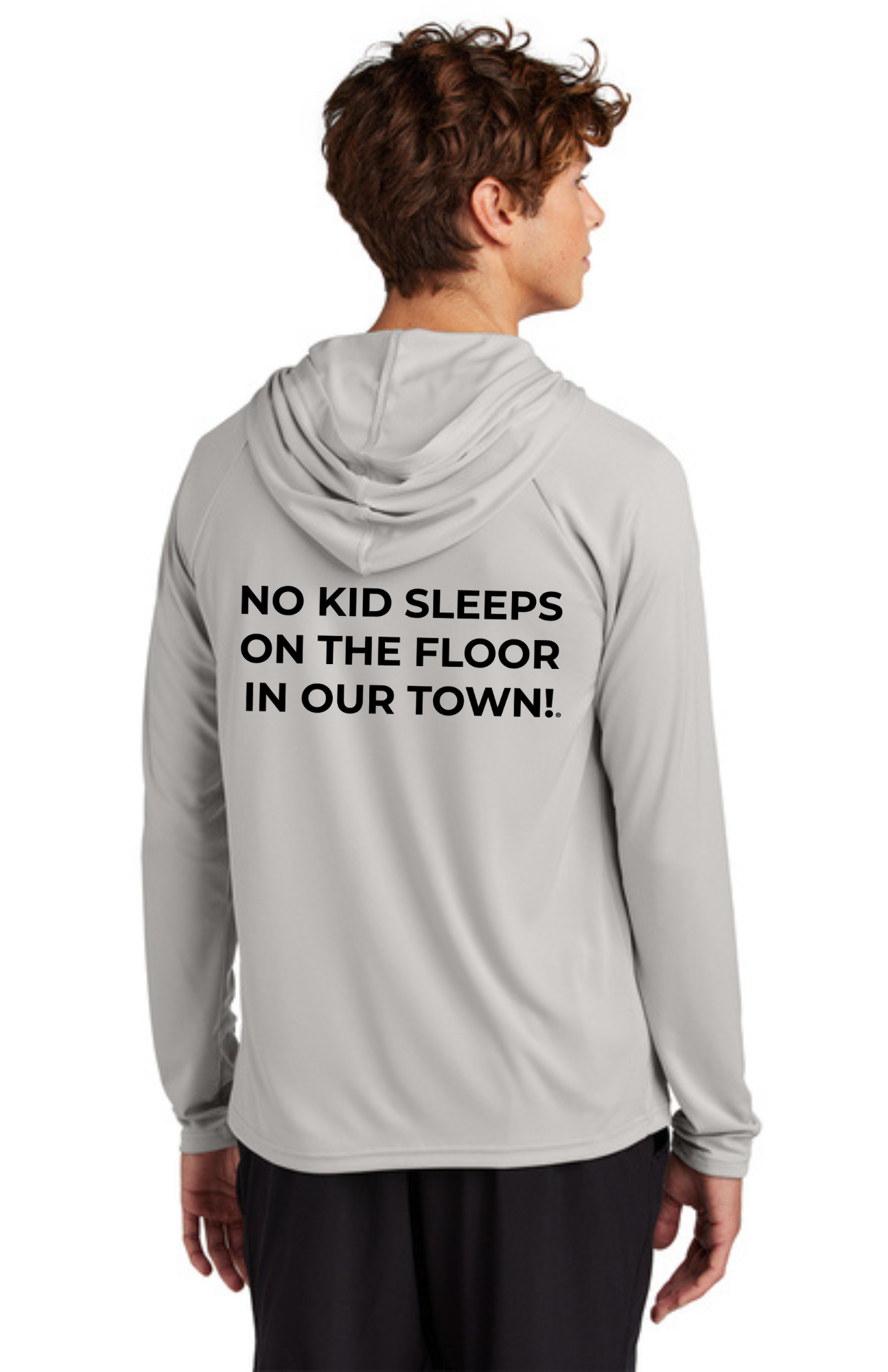 Chapter - ADULT UV Hooded Performance Pullover (SILVER) - "CHAPTER NAME"