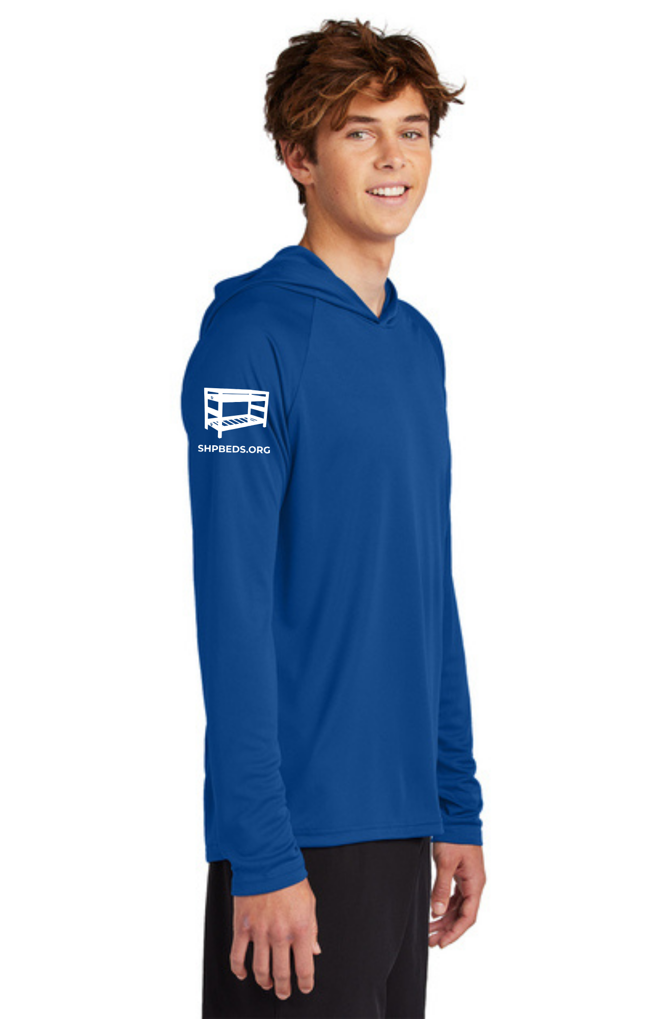 Chapter - ADULT UV Hooded Performance Pullover (TRUE ROYAL) - "CHAPTER NAME"