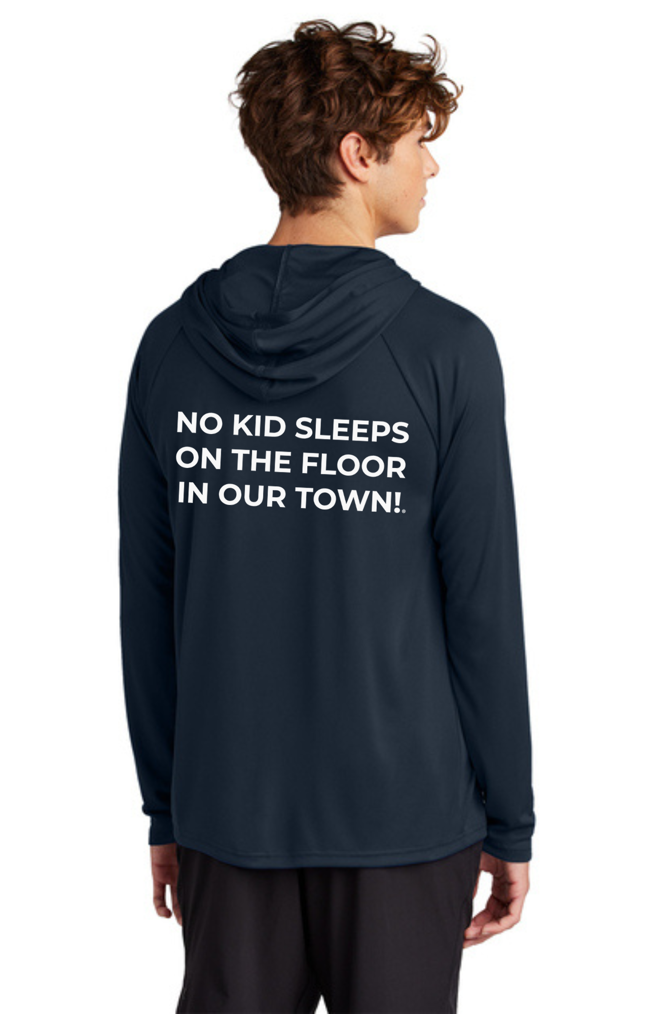 Chapter - ADULT UV Hooded Performance Pullover (TRUE NAVY) - "CHAPTER NAME"