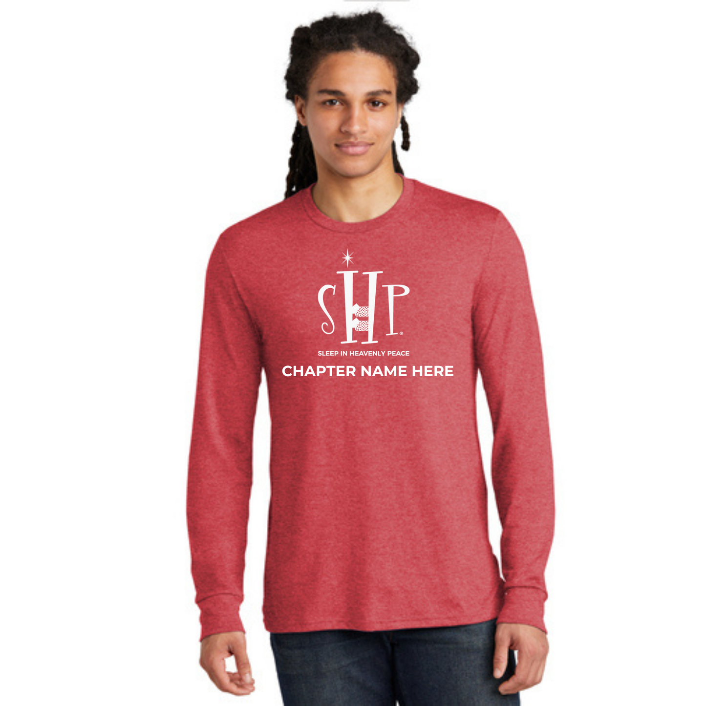 Long Sleeve Shirt w/ Chapter Name (RED FROST) - Black or White Logos