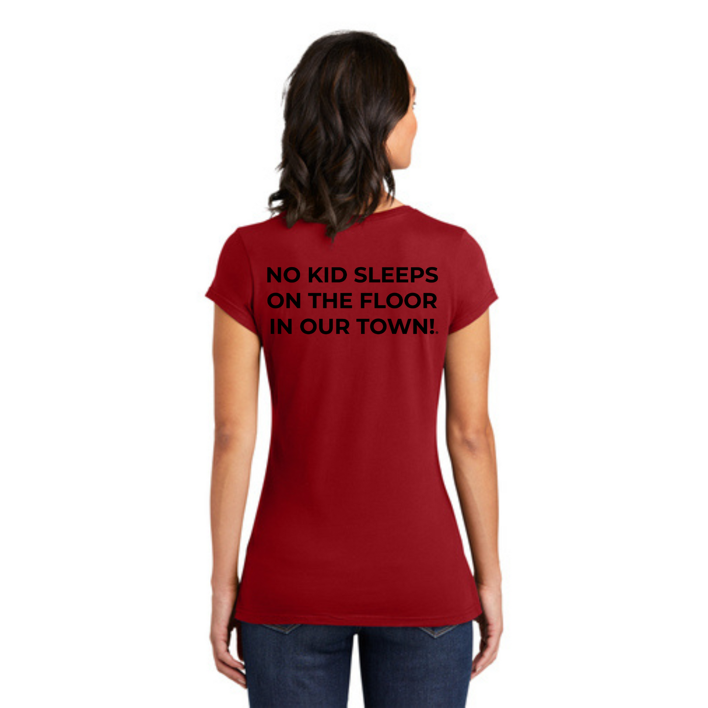 STAFF (WOMEN'S) T-Shirt w/ Chapter Name (RED) - Black or White Logos