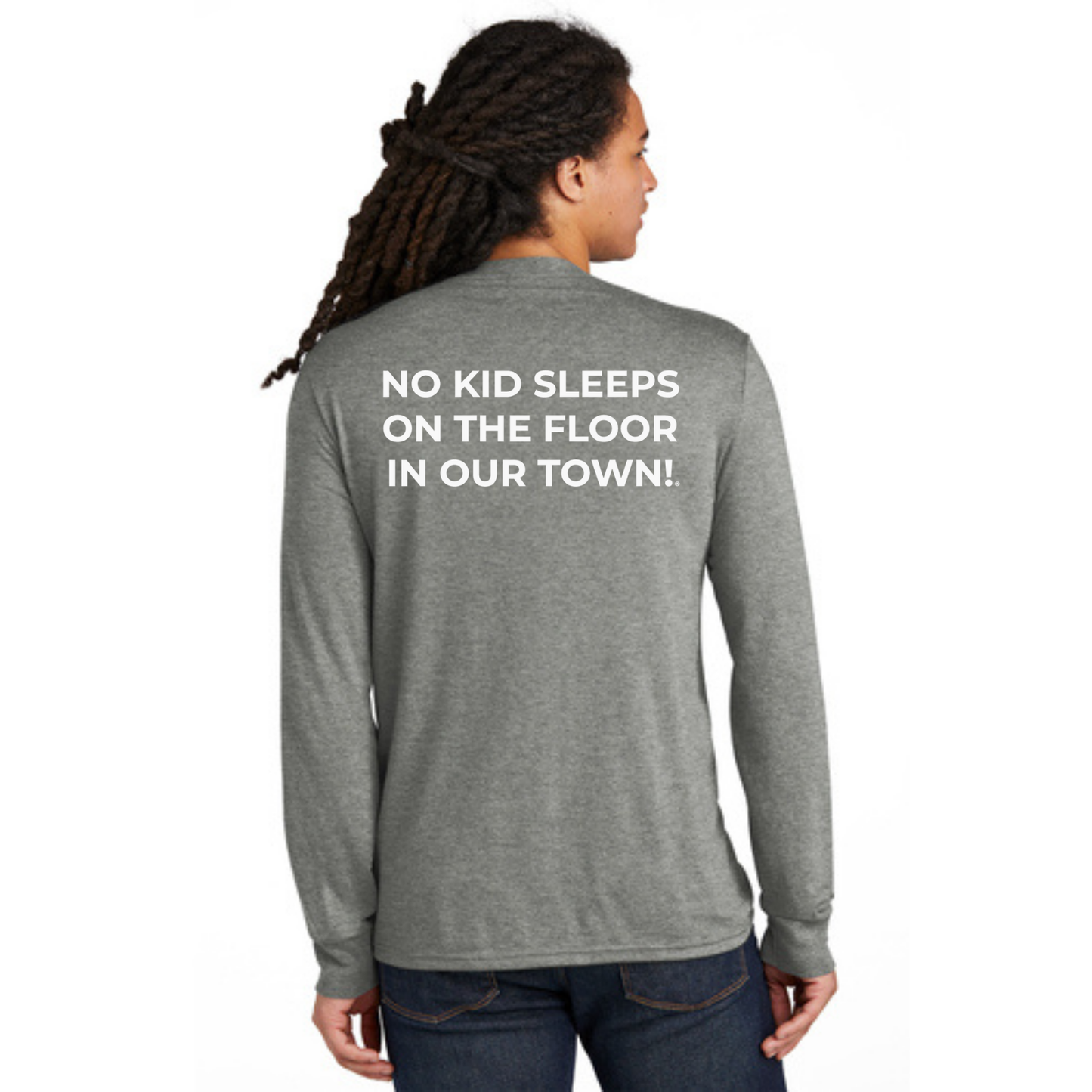 Long Sleeve Shirt w/ Chapter Name (GREY FROST) - Black or White Logos