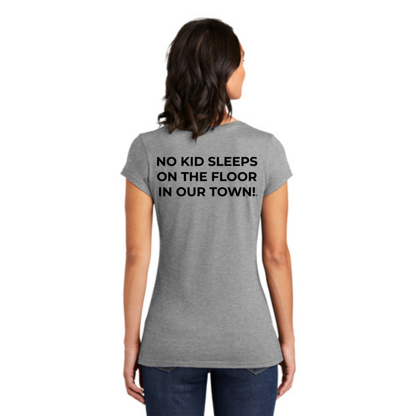 STAFF (WOMEN'S) T-Shirt w/ Chapter Name (LIGHT HEATHERED GREY) - Black or White Logos