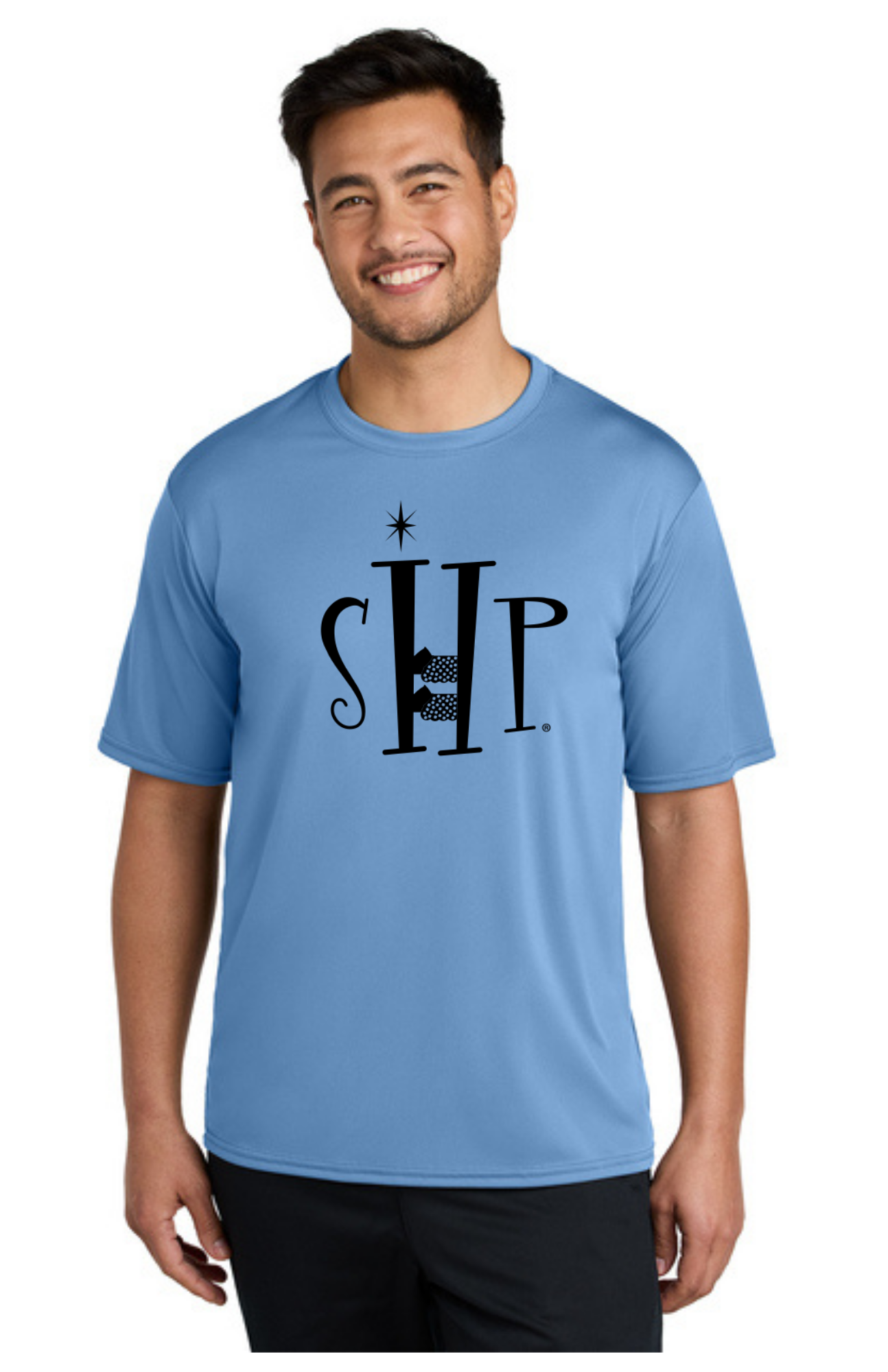 Performance Short Sleeve UV Shirt (CAROLINA BLUE) - "SHP" LOGO