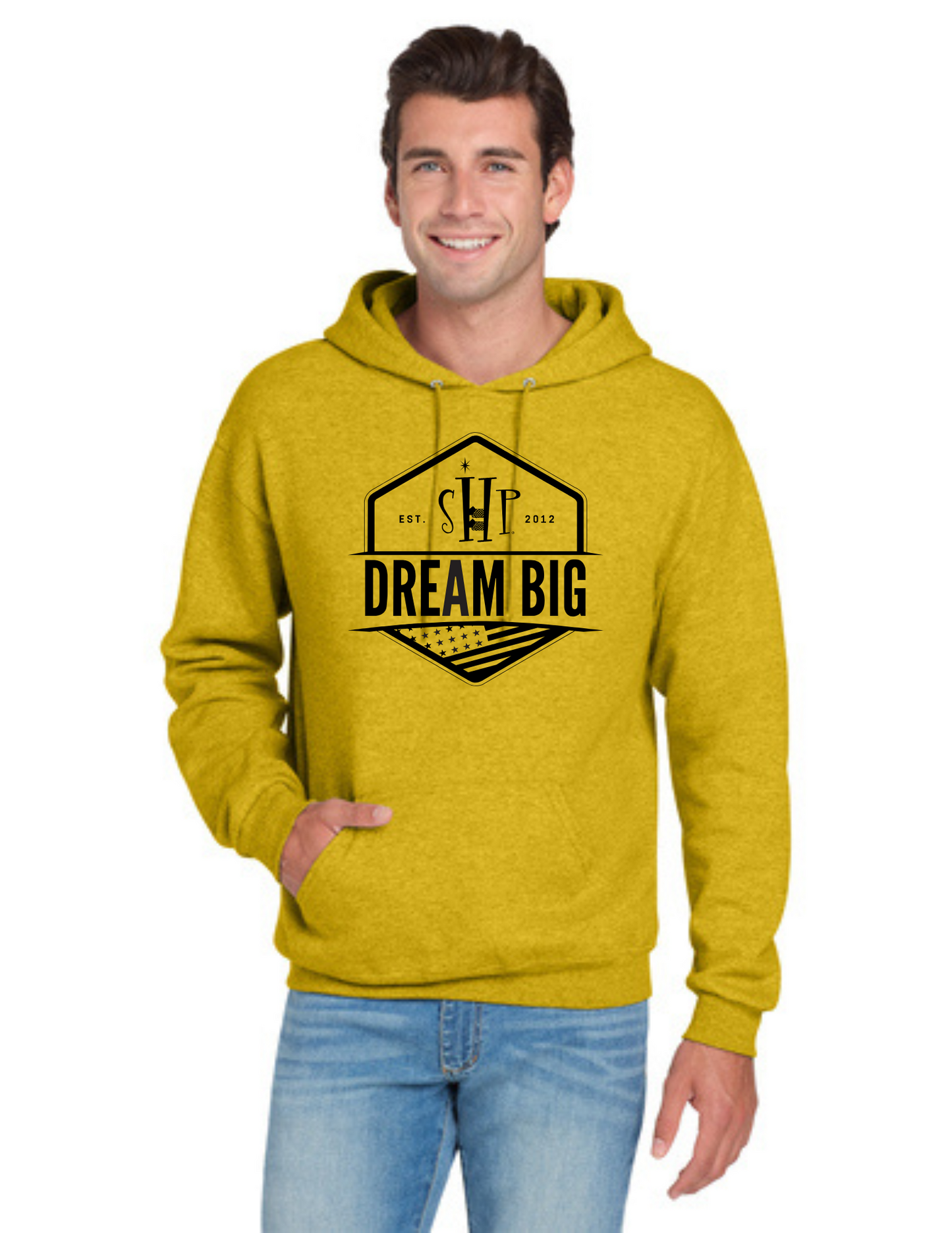 Graphic - ADULT Hoodie (ALL COLORS) - "DREAM BIG FLAG"