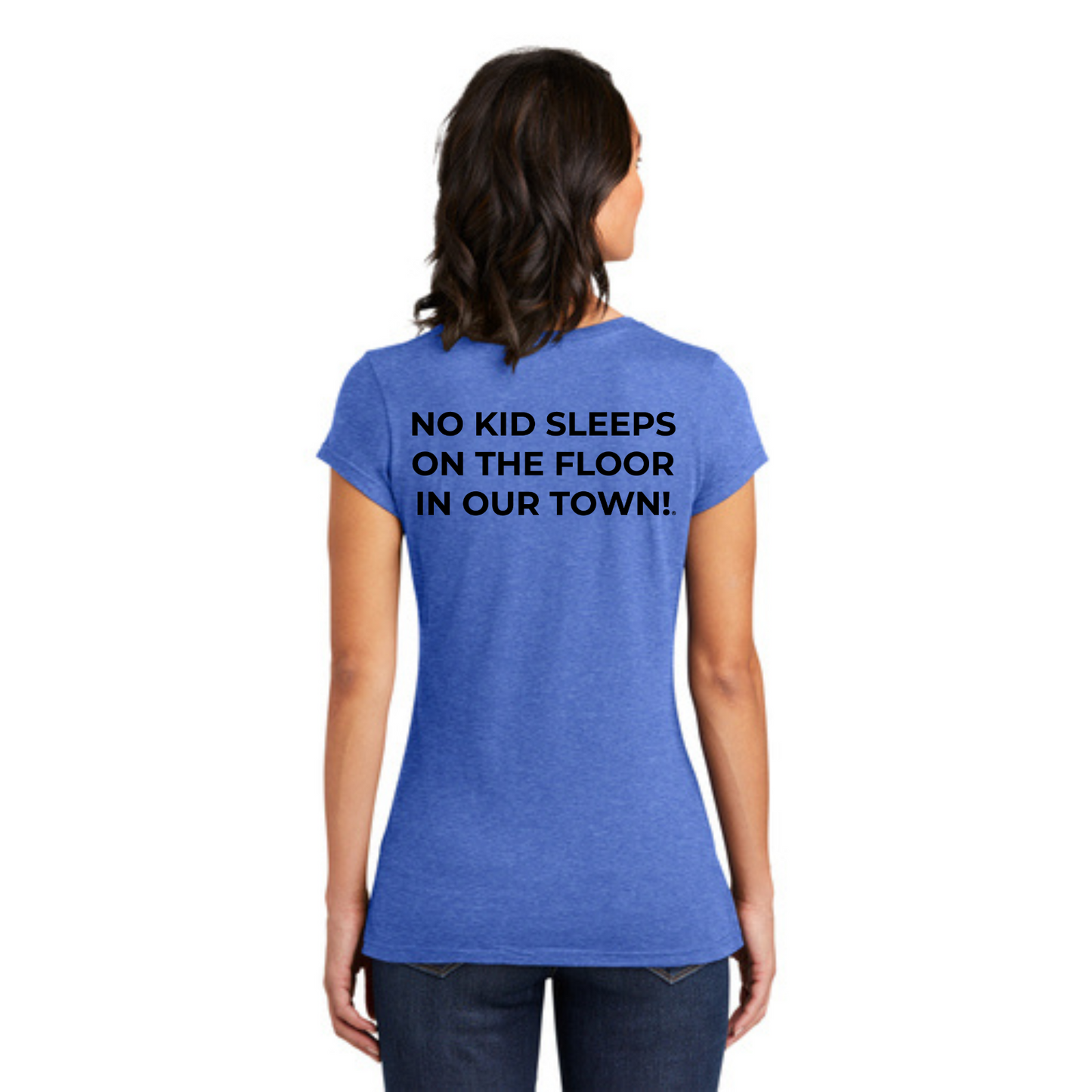STAFF (WOMEN'S) T-Shirt w/ Chapter Name (HEATHERED ROYAL) - Black or White Logos
