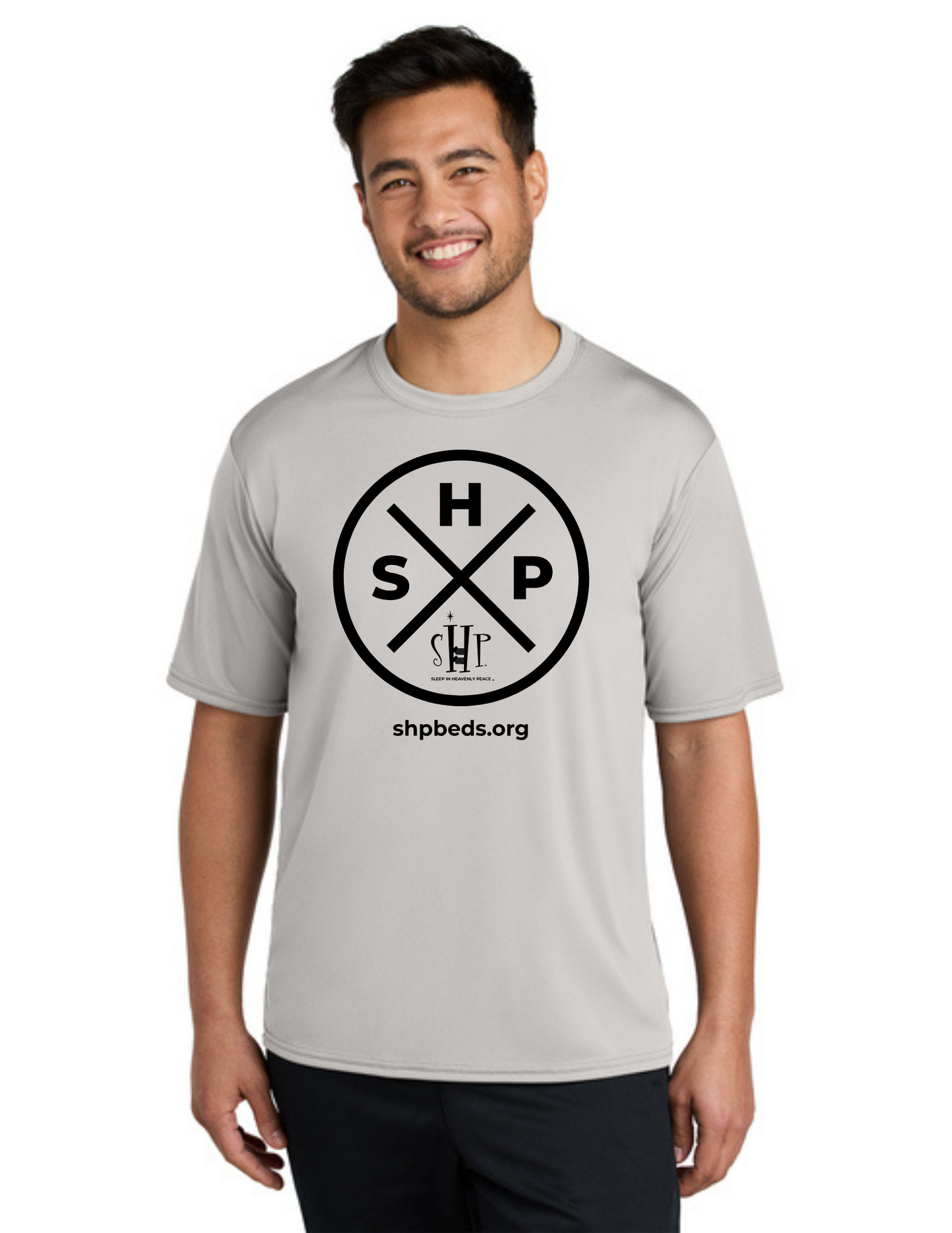 LEGACY - Short Sleeve UV Performance Shirt (SILVER) - "SLEEP CIRCLE" LOGO