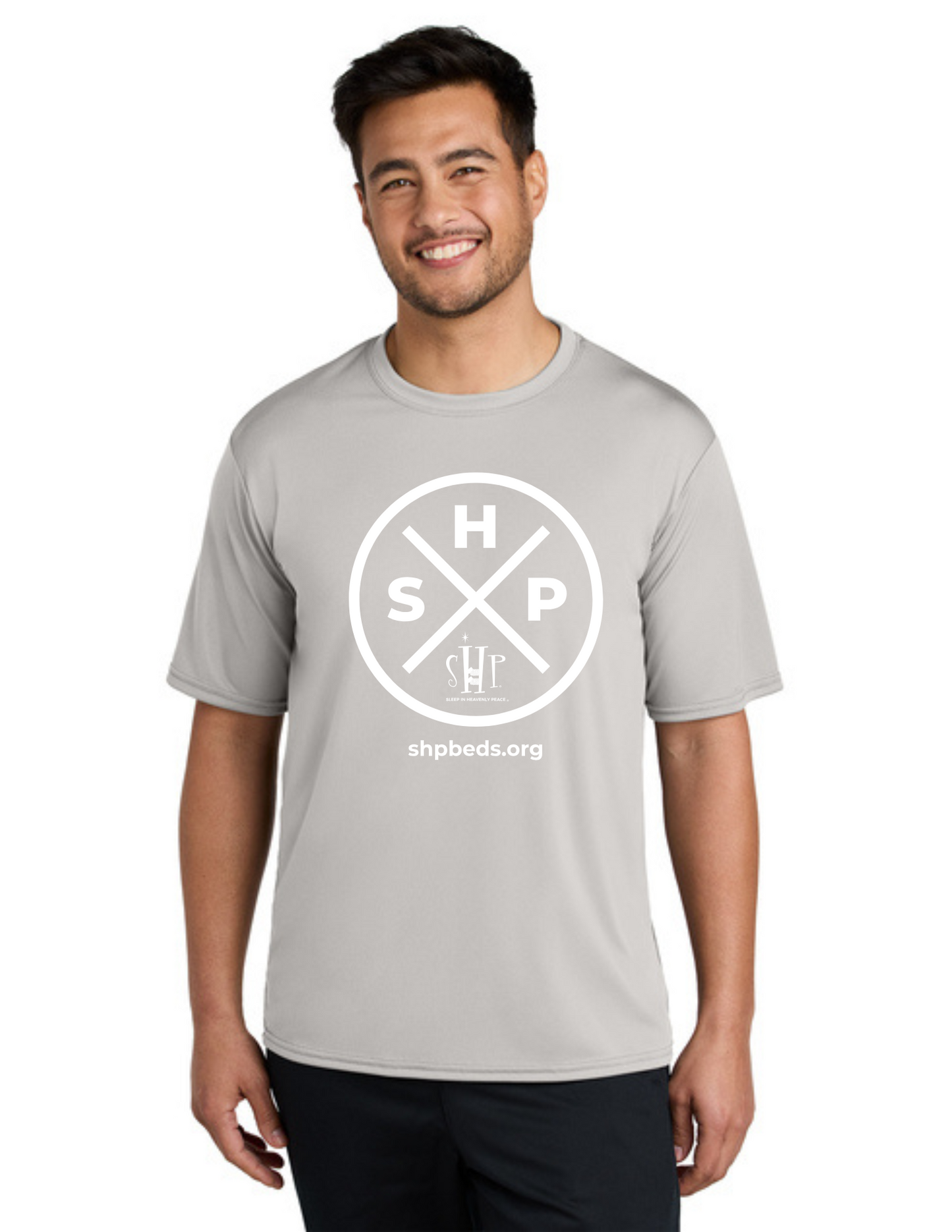 LEGACY - Short Sleeve UV Performance Shirt (SILVER) - "SLEEP CIRCLE" LOGO