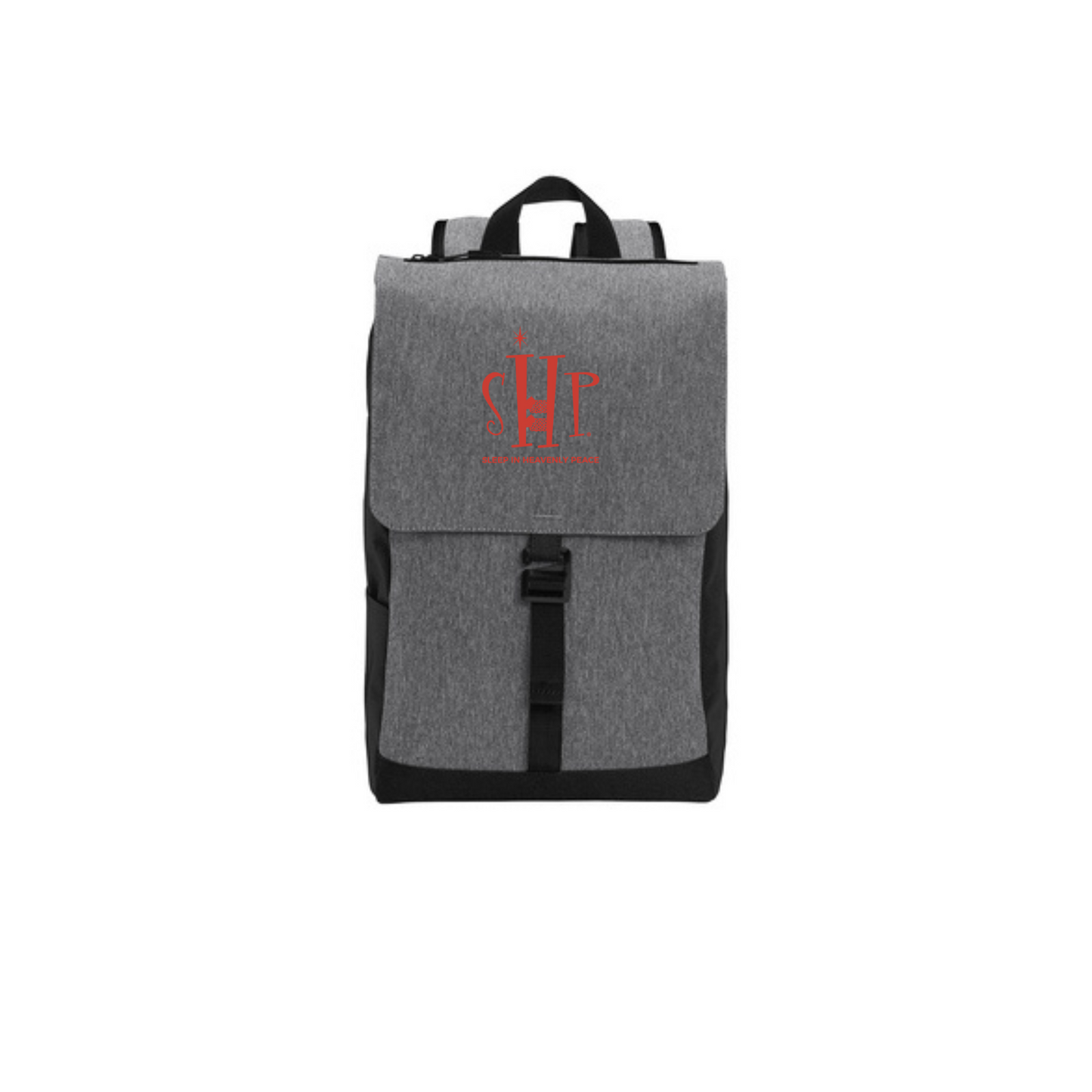 SHP Logo Embroidery Backpack (Grey/Black)