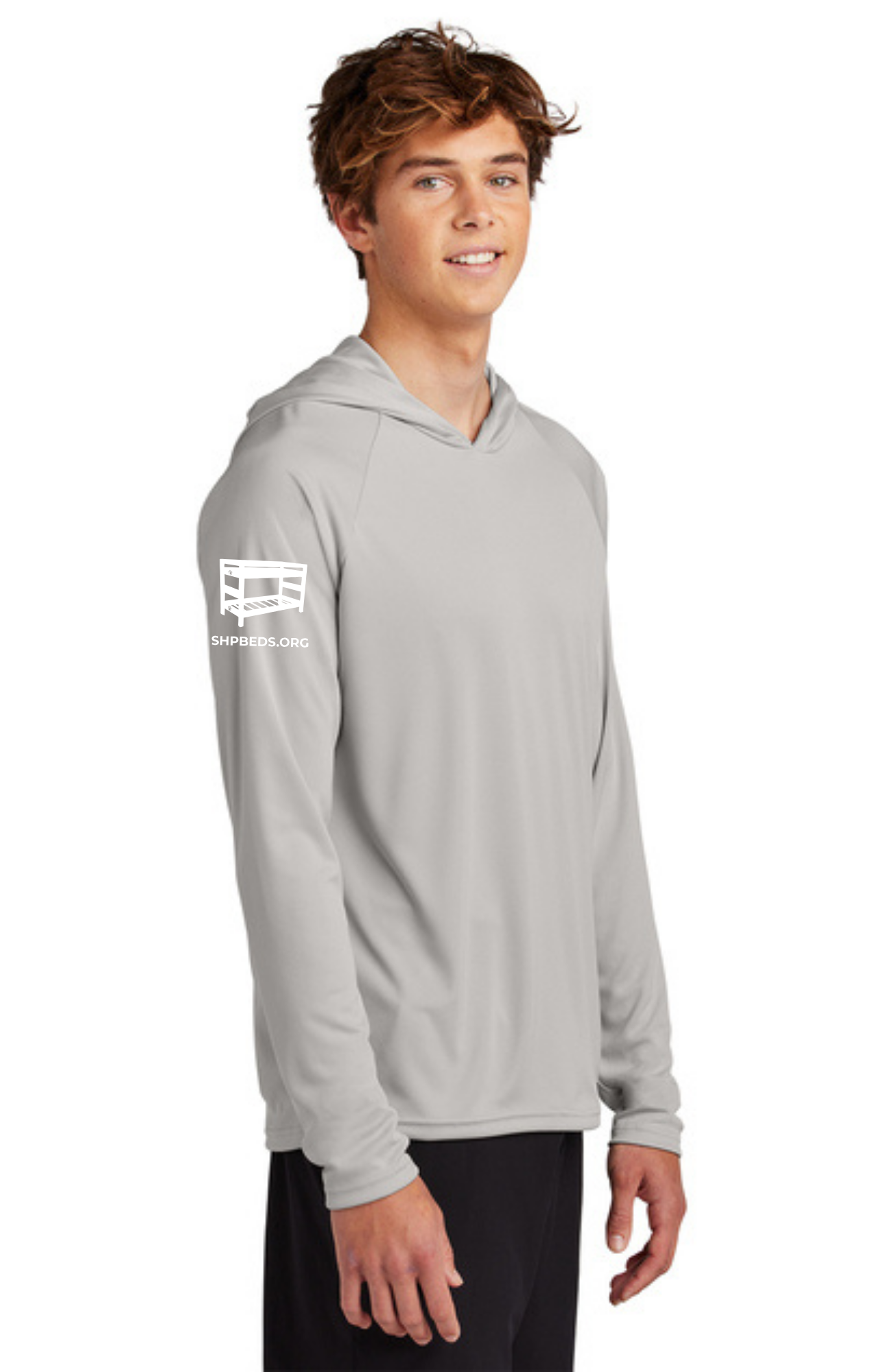 Chapter - ADULT UV Hooded Performance Pullover (SILVER) - "CHAPTER NAME"