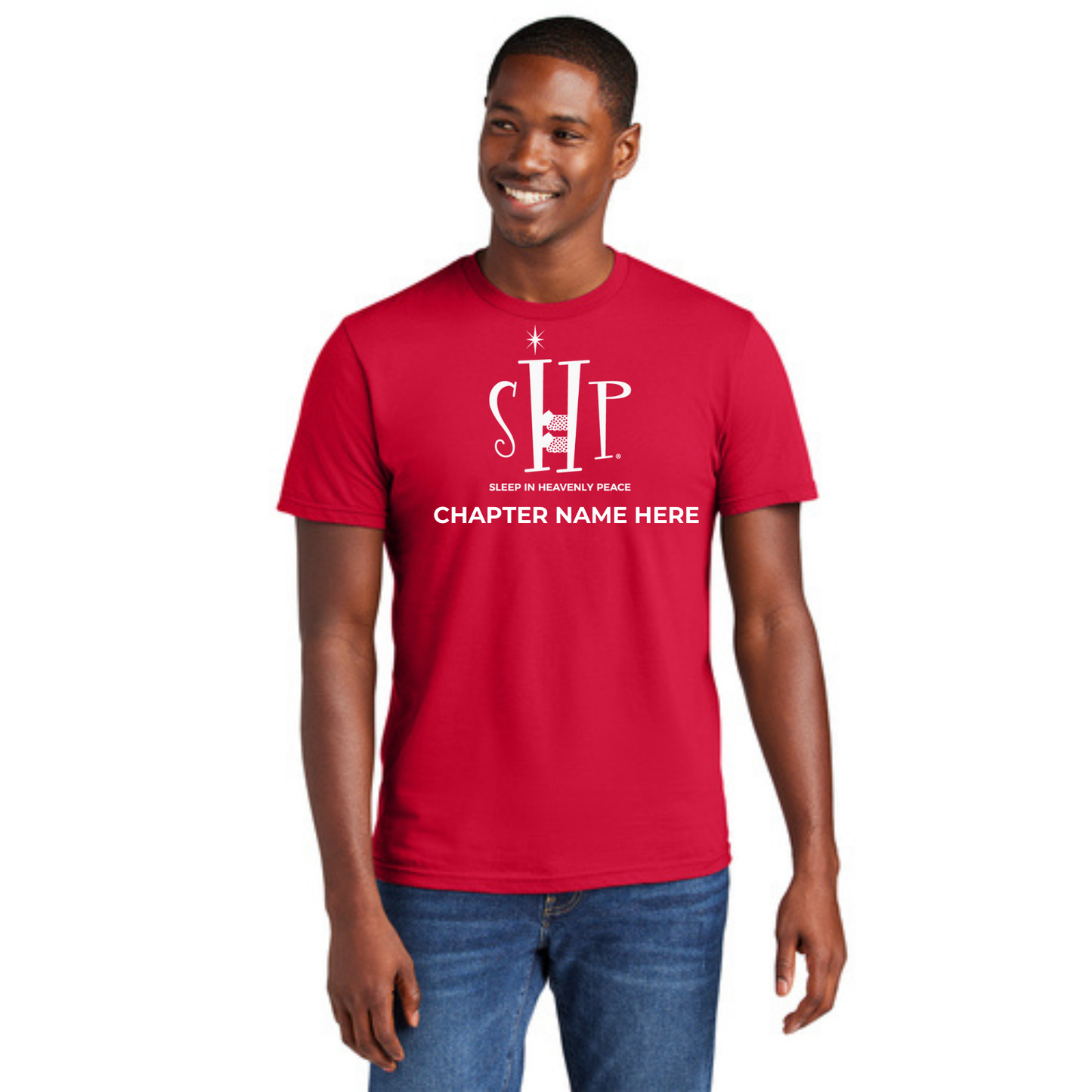 STAFF T-Shirt w/ Chapter Name (CLASSIC RED) - Black or White Logos