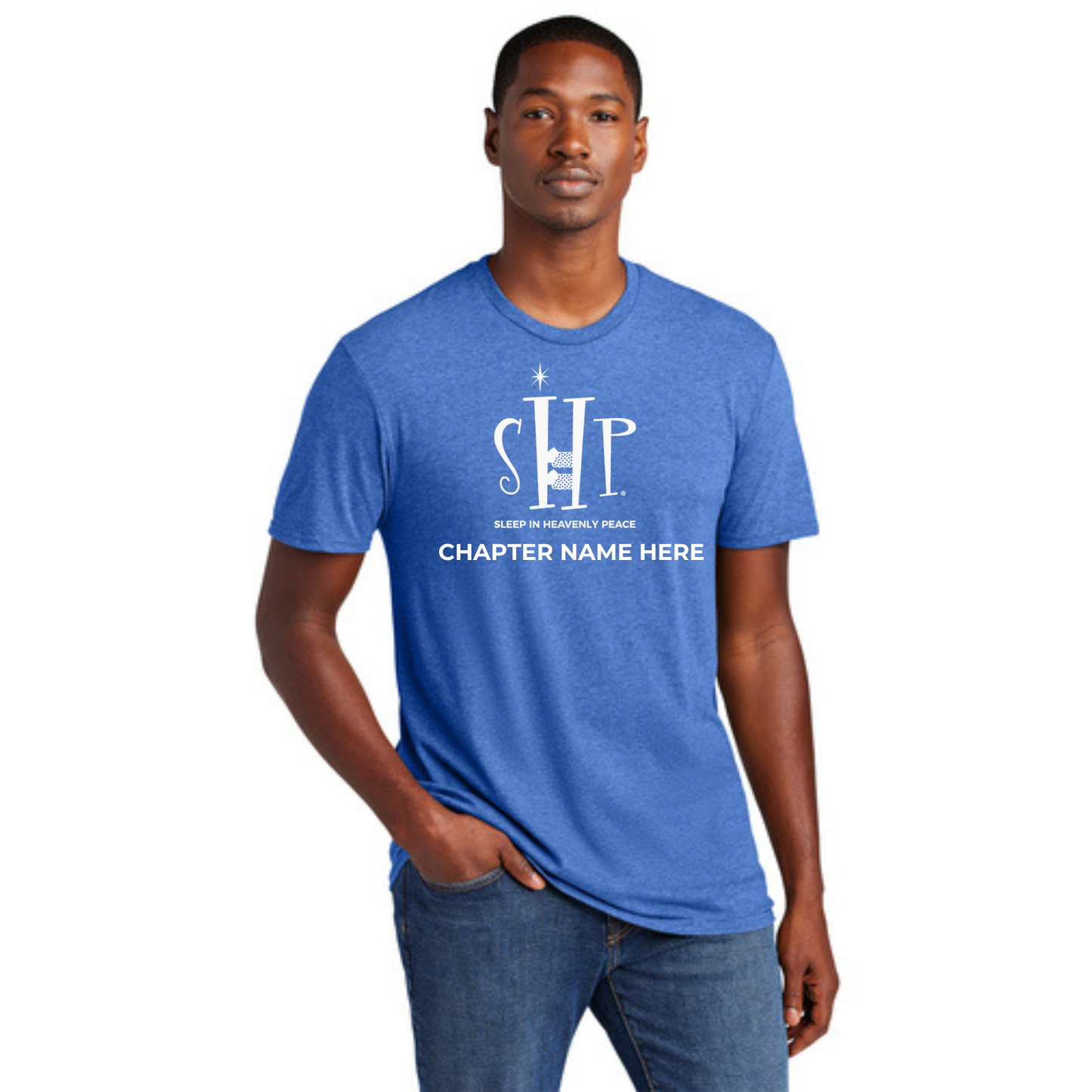 STAFF T-Shirt w/ Chapter Name (HEATHERED ROYAL) - Black or White Logos