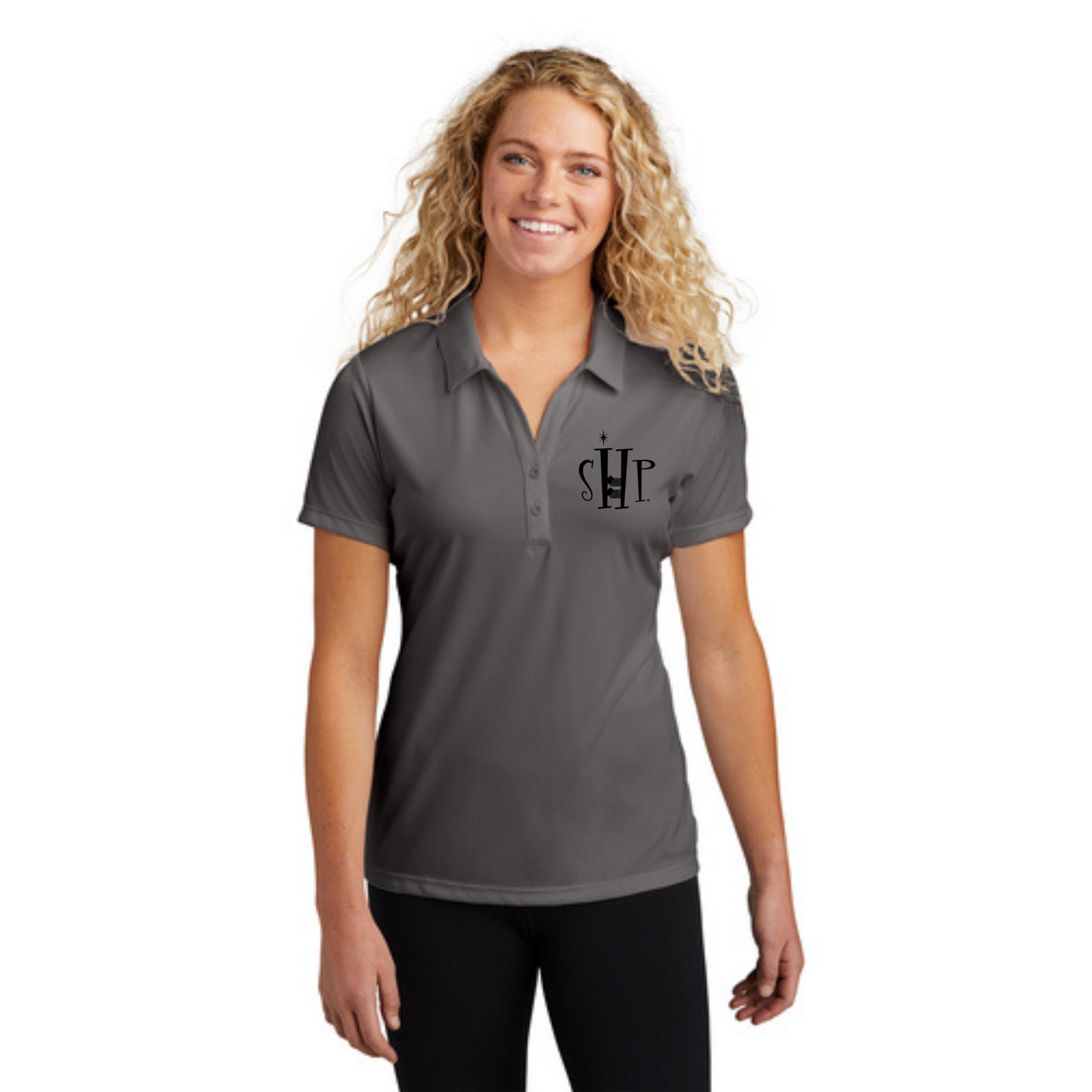 WOMEN'S Official SHP Polo (IRON GREY) - White or Black Logo
