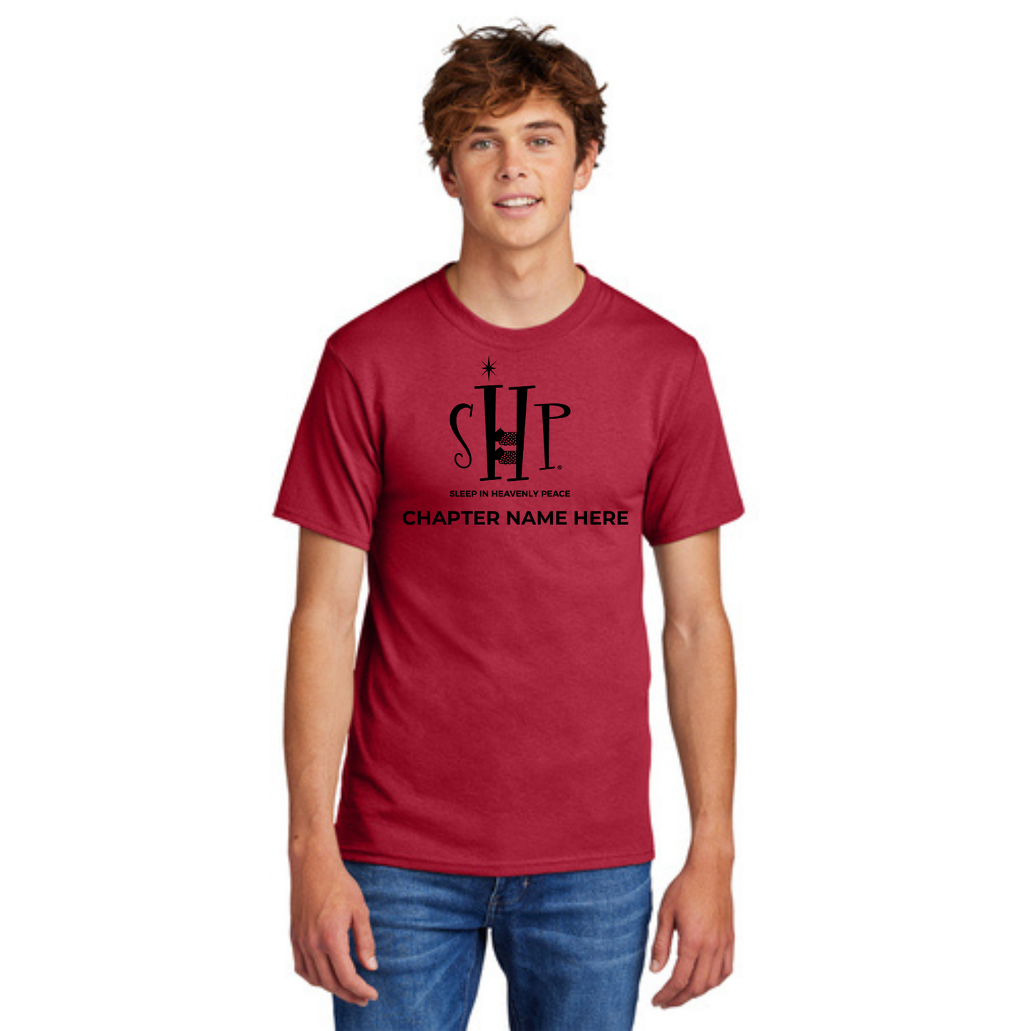 STAFF (TALL) T-Shirt w/ Chapter Name (RED) - Black or White Logos