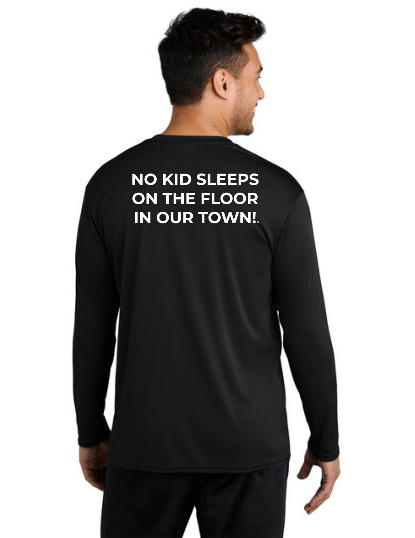 LEGACY - Long Sleeve Performance UV Shirt (JET BLACK) - "SLEEP CIRCLE" LOGO