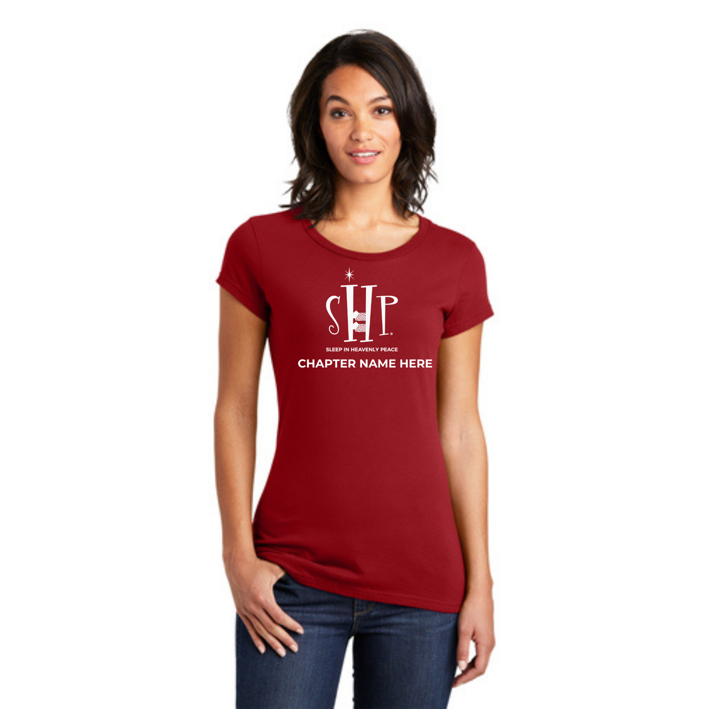 STAFF (WOMEN'S) T-Shirt w/ Chapter Name (RED) - Black or White Logos