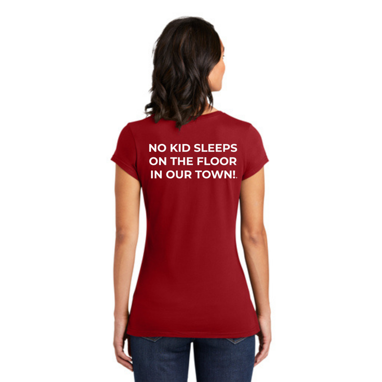 STAFF (WOMEN'S) T-Shirt w/ Chapter Name (RED) - Black or White Logos