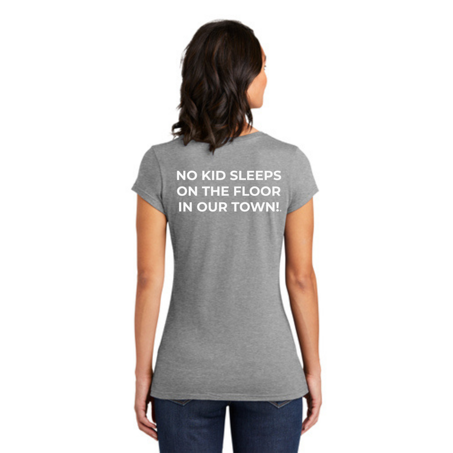 STAFF (WOMEN'S) T-Shirt w/ Chapter Name (LIGHT HEATHERED GREY) - Black or White Logos
