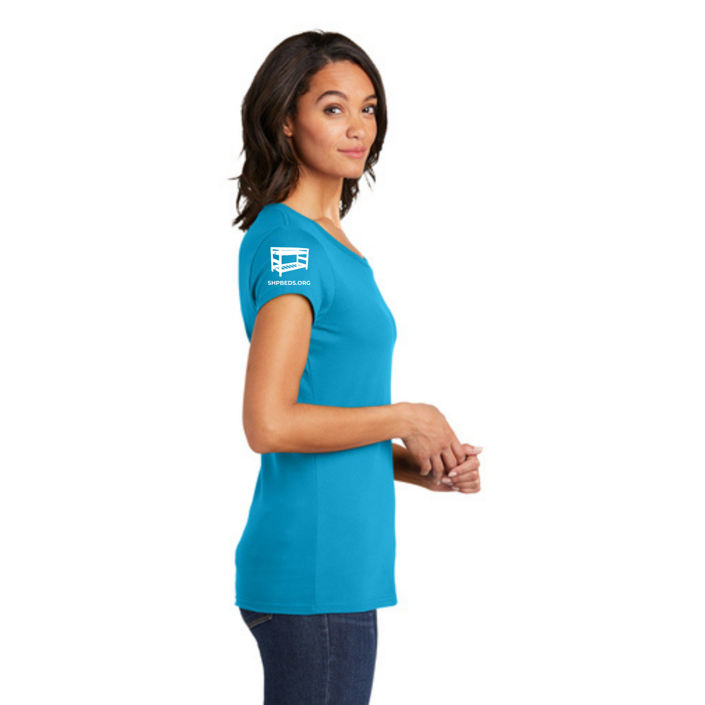 STAFF (WOMEN'S) T-Shirt w/ Chapter Name (TURQUOISE FROST) - Black or White Logos