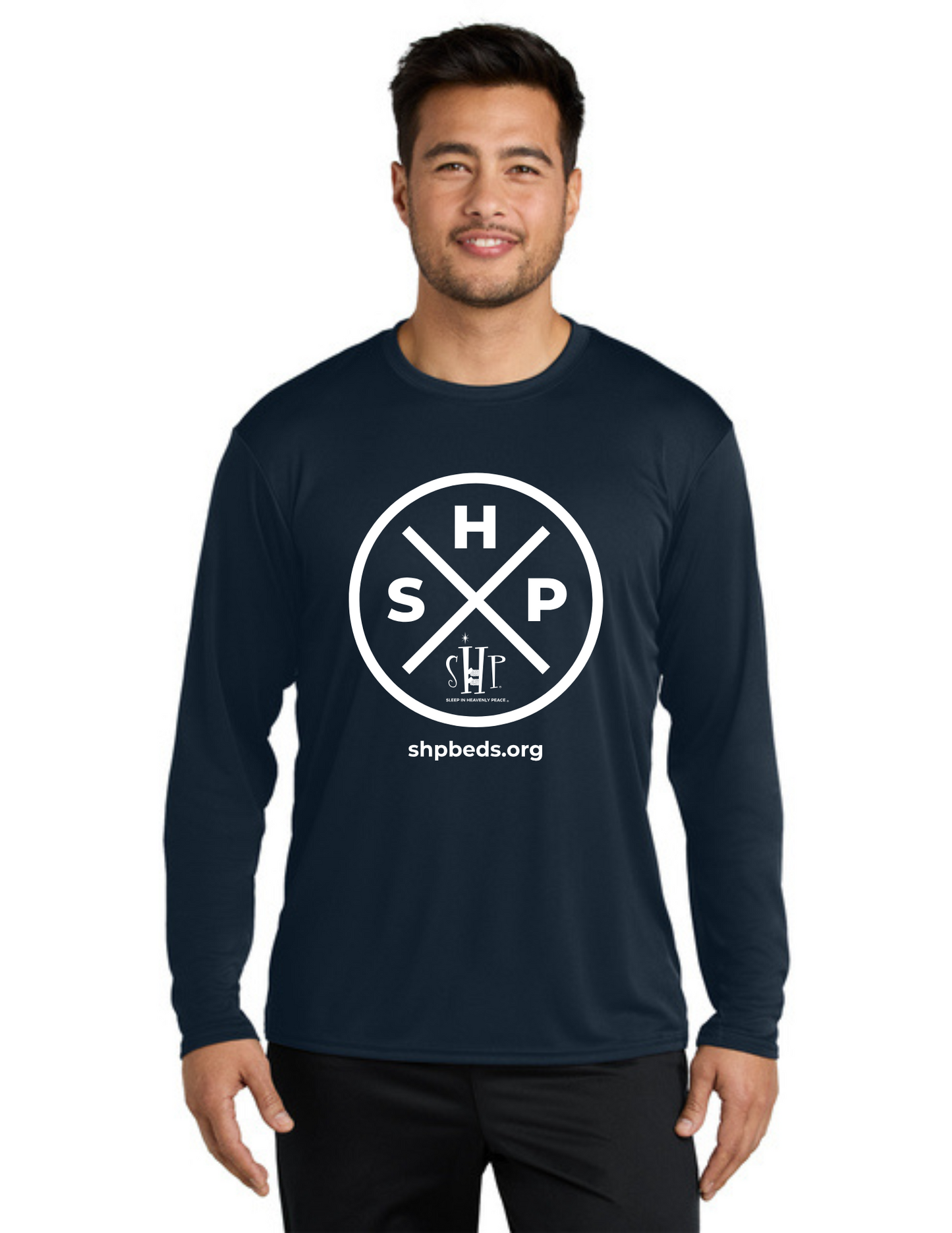 LEGACY - Long Sleeve Performance UV Shirt (DEEP NAVY) - "SLEEP CIRCLE" LOGO