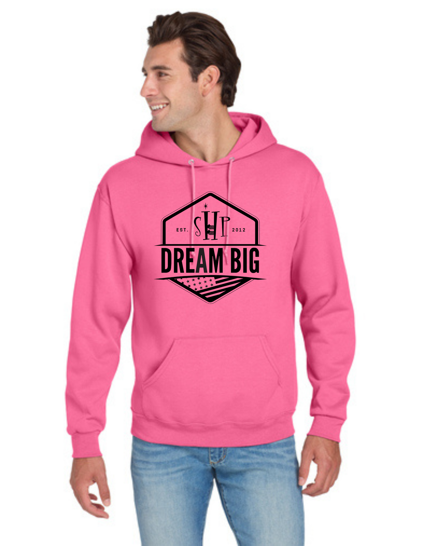 Graphic - ADULT Hoodie (ALL COLORS) - "DREAM BIG FLAG"