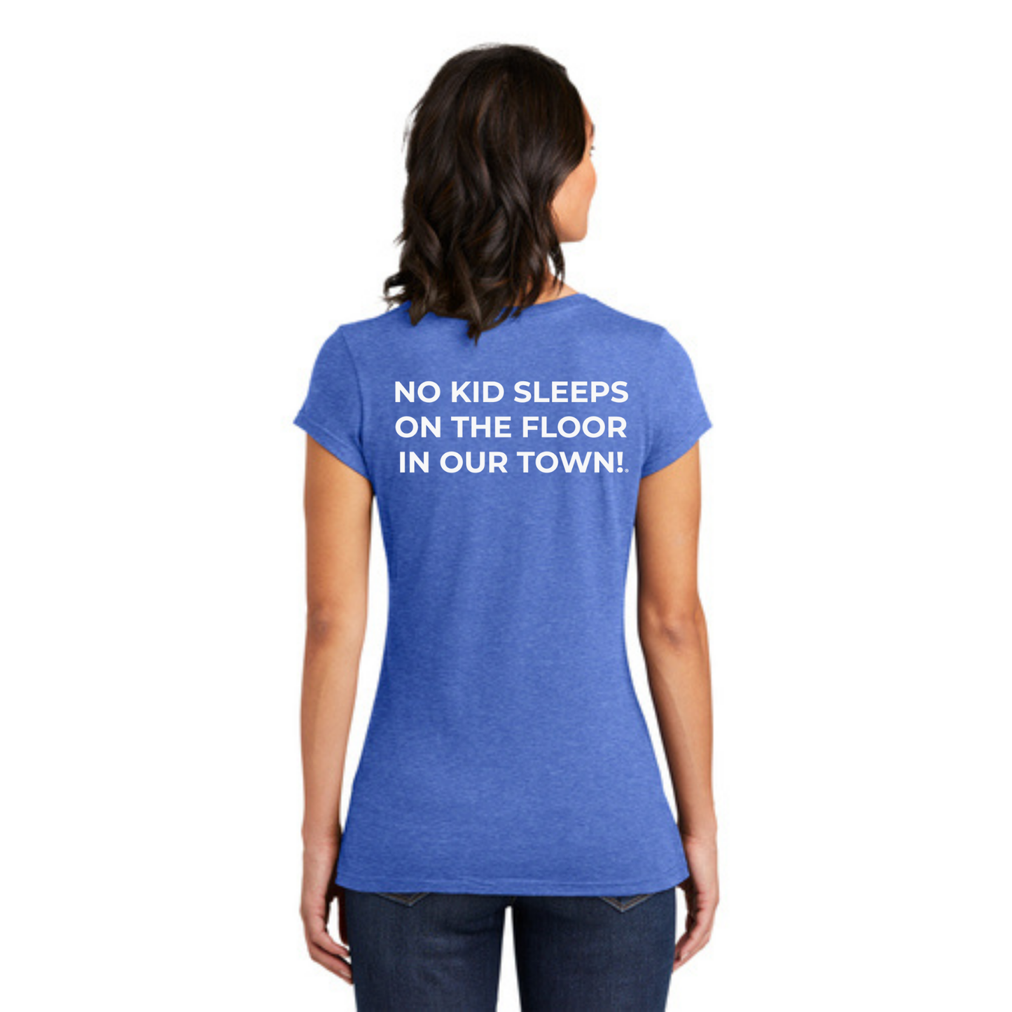 STAFF (WOMEN'S) T-Shirt w/ Chapter Name (HEATHERED ROYAL) - Black or White Logos