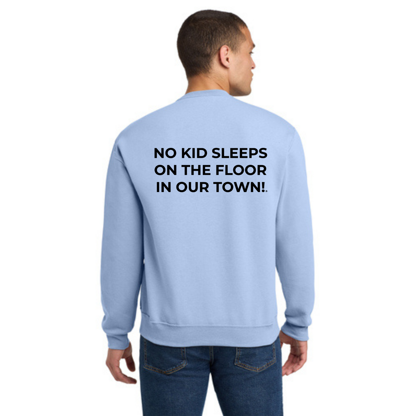 Crewneck Sweatshirt w/ Chapter Name (LIGHT BLUE) - Black or White Logos
