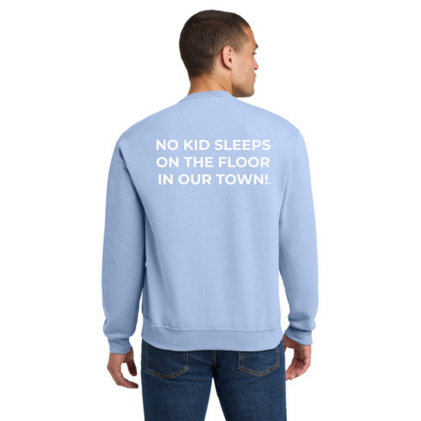 Crewneck Sweatshirt w/ Chapter Name (LIGHT BLUE) - Black or White Logos