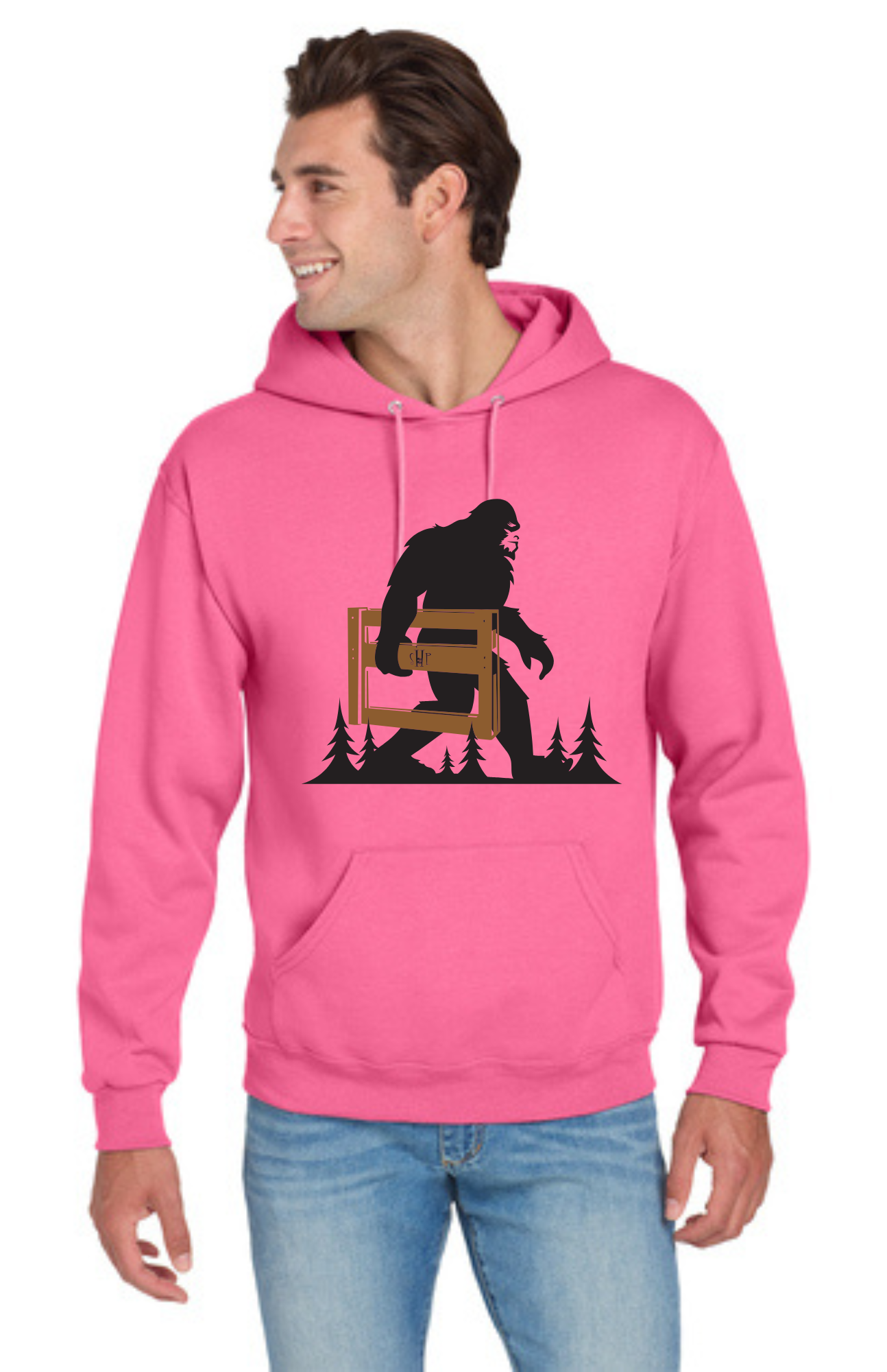LEGACY - Hoodie (NEON PINK) - "SASQUATCH" LOGO