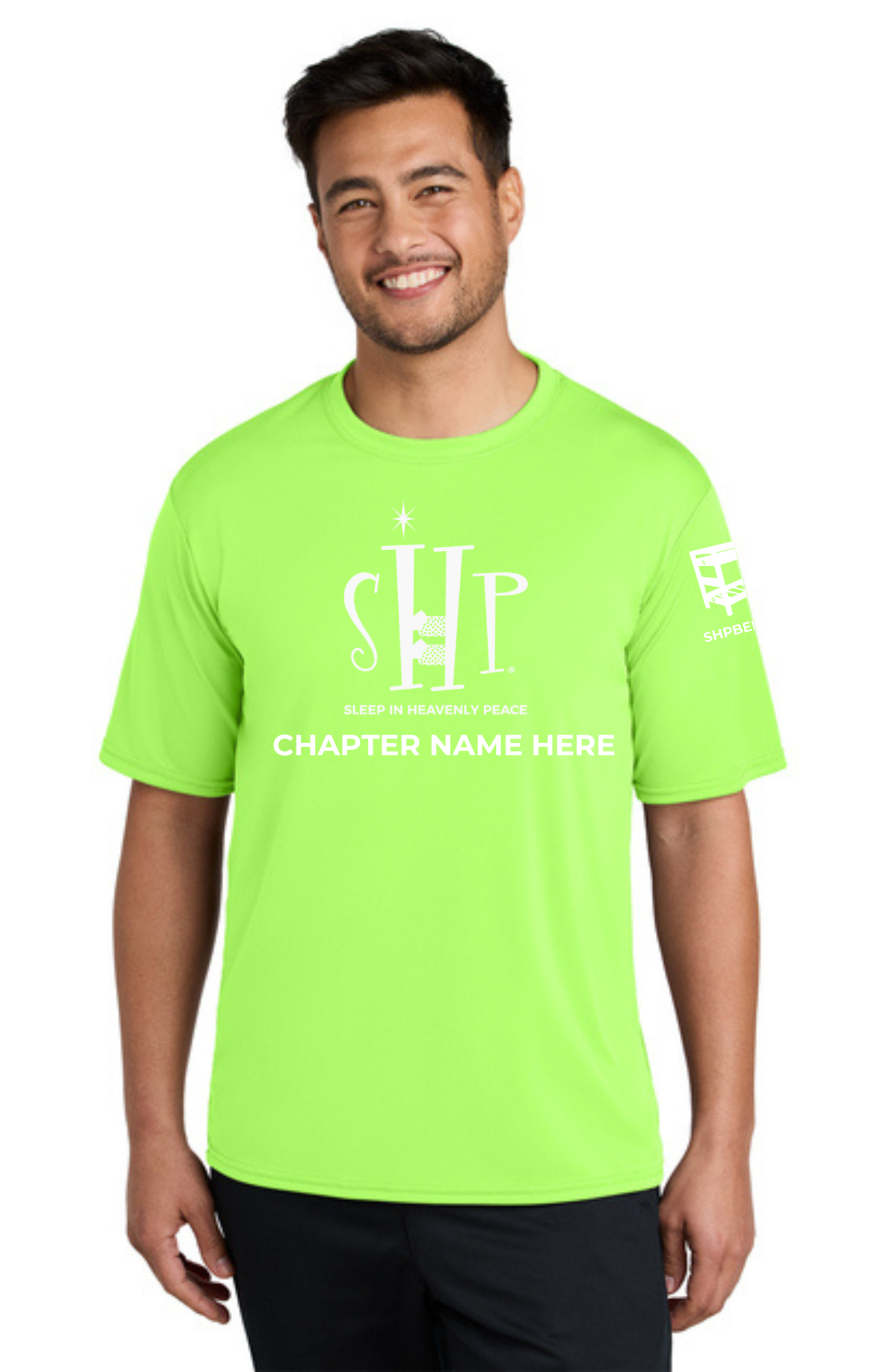 Chapter - ADULT Performance UV Short Sleeve (NEON GREEN) - "CHAPTER NAME"