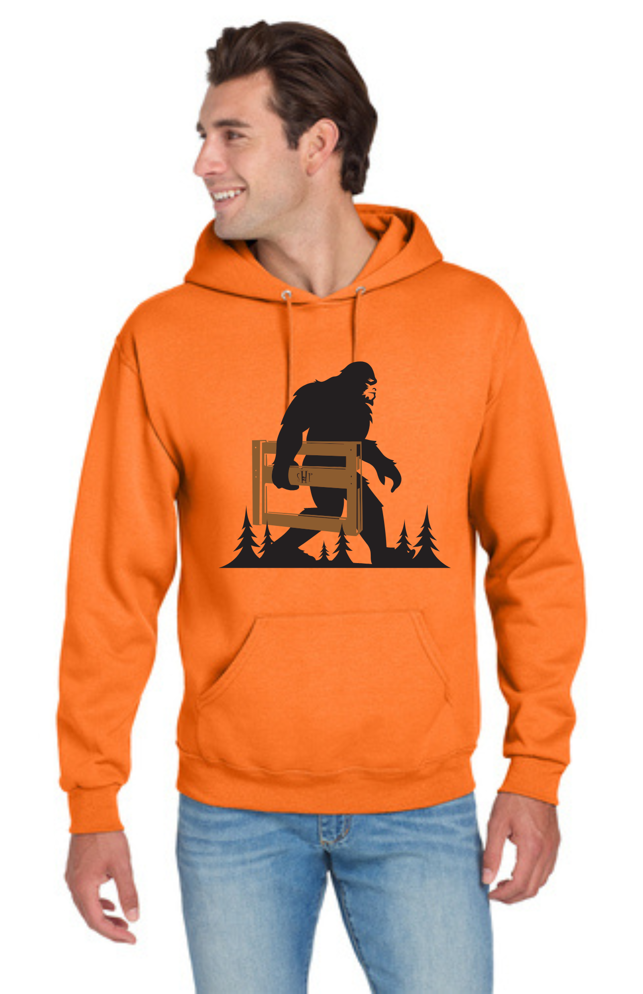 LEGACY - Hoodie (SAFETY ORANGE) - "SASQUATCH" LOGO