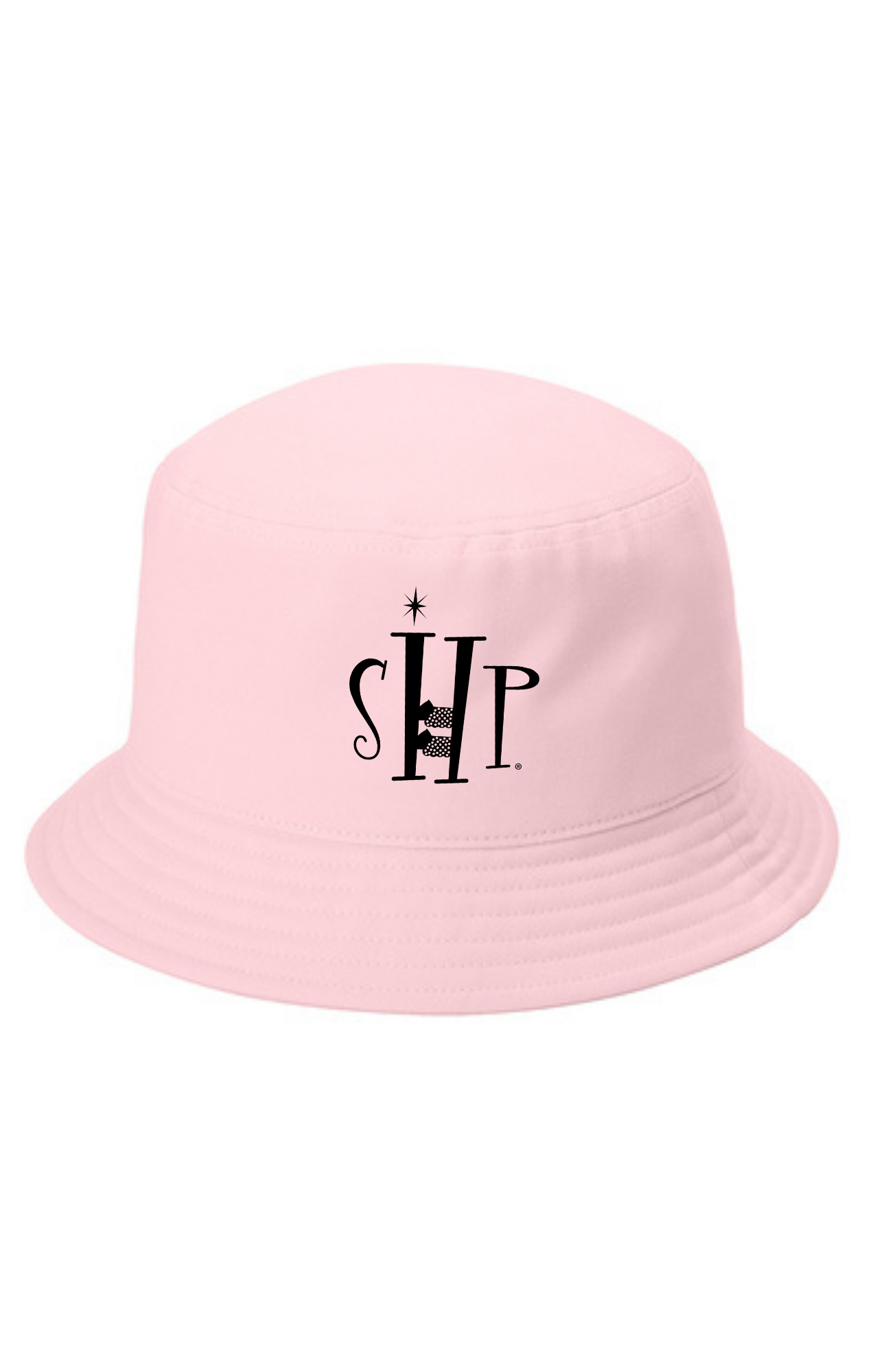 Twill Short Brim Bucket Hat w/ Embroidery (CLOUD PINK) - "SHP" Logo