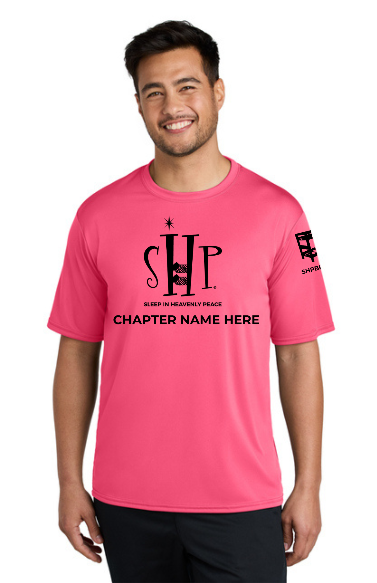 Chapter - ADULT Performance UV Short Sleeve (NEON PINK) - "CHAPTER NAME"