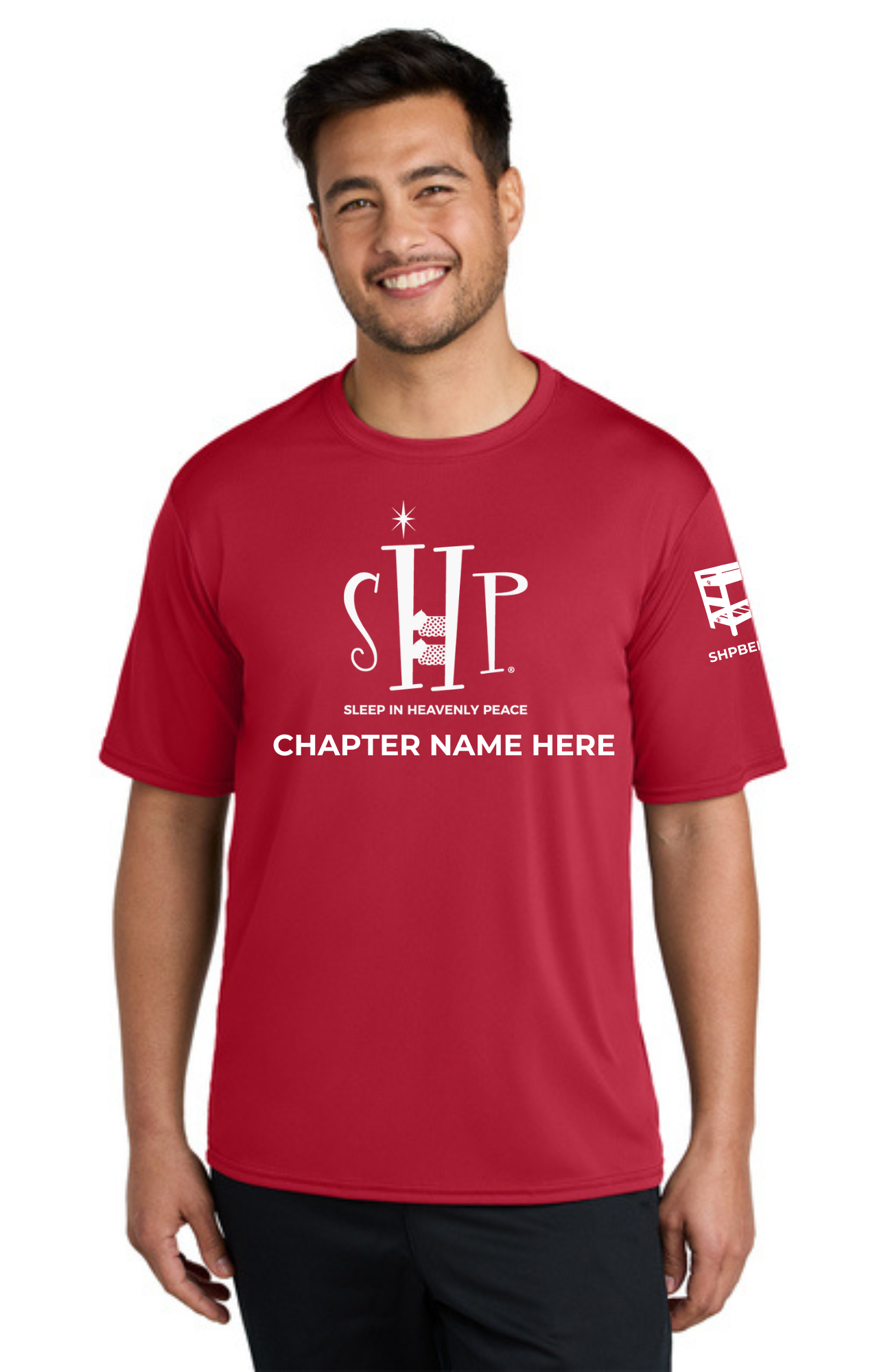 Chapter - ADULT Performance UV Short Sleeve (RED) - "CHAPTER NAME"