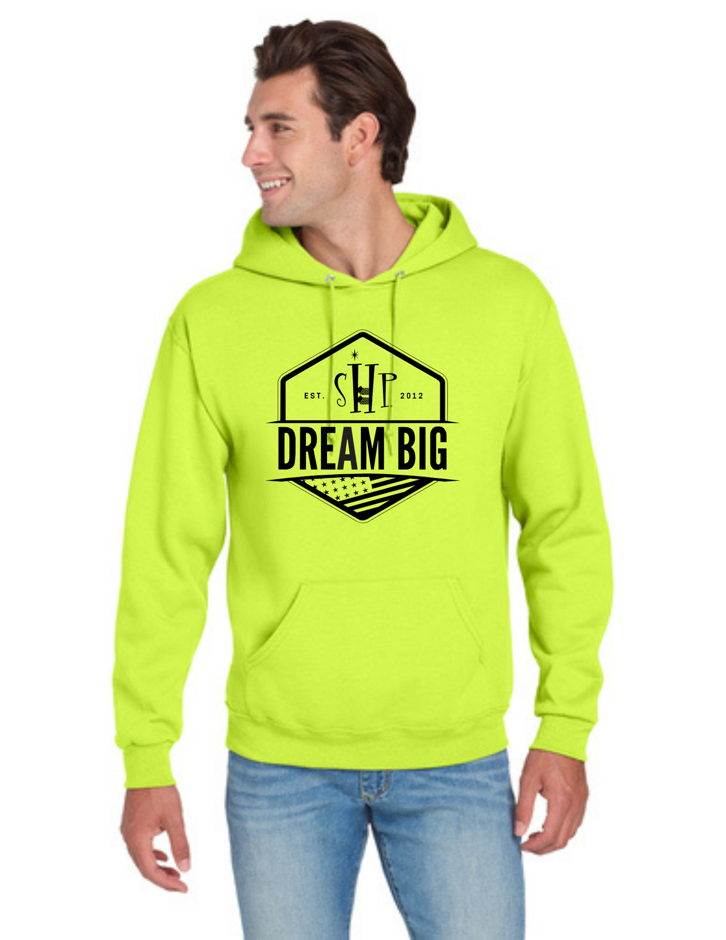 Graphic - ADULT Hoodie (ALL COLORS) - "DREAM BIG FLAG"