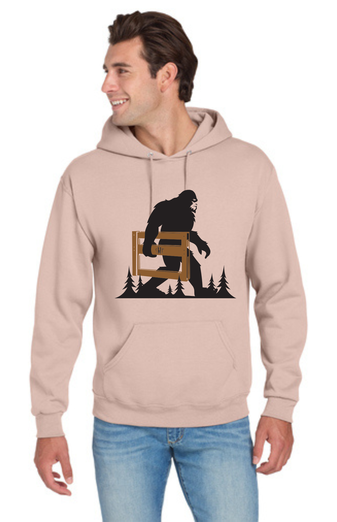 Legacy - ADULT Hoodie - "Sasquatch" (BLUSH PINK)