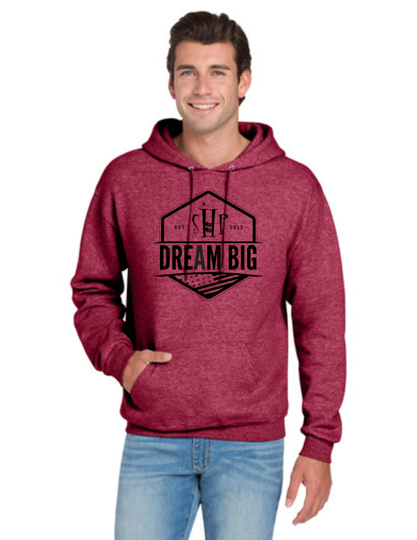 Graphic - ADULT Hoodie (ALL COLORS) - "DREAM BIG FLAG"