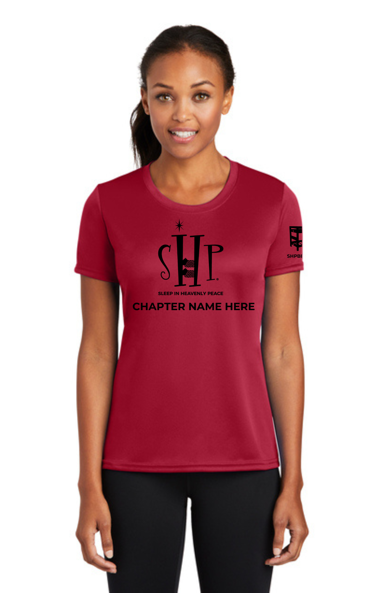 Chapter - WOMEN'S Performance UV Short Sleeve (RED) - "CHAPTER NAME"