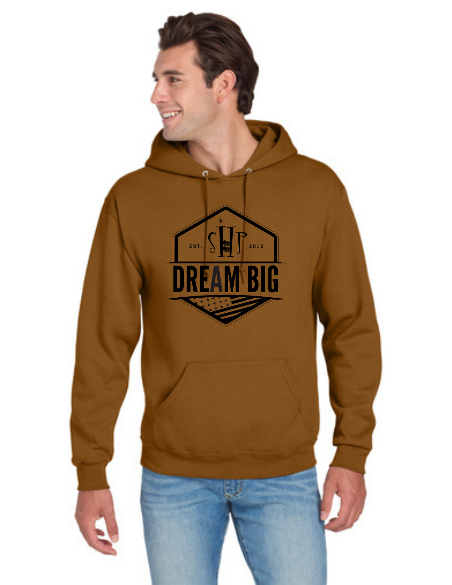 Graphic - ADULT Hoodie (ALL COLORS) - "DREAM BIG FLAG"