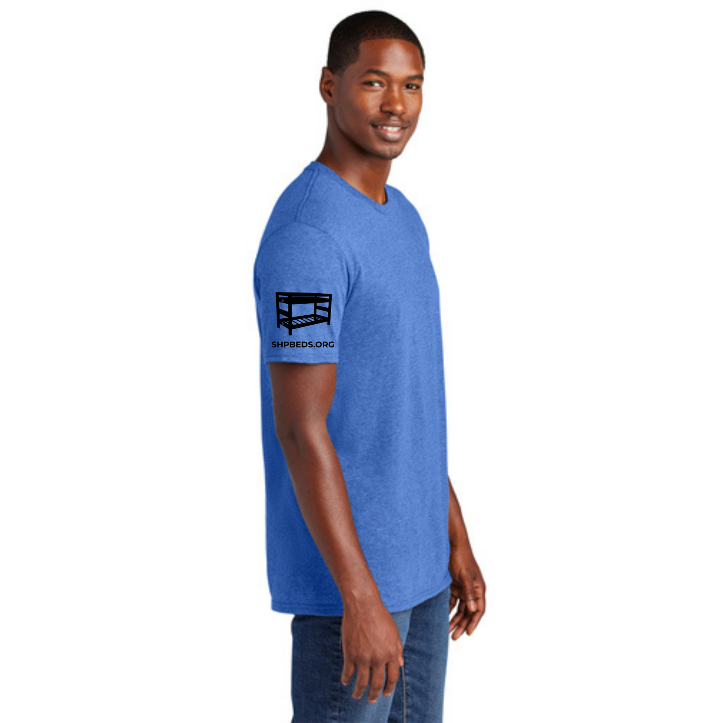 STAFF T-Shirt w/ Chapter Name (HEATHERED ROYAL) - Black or White Logos