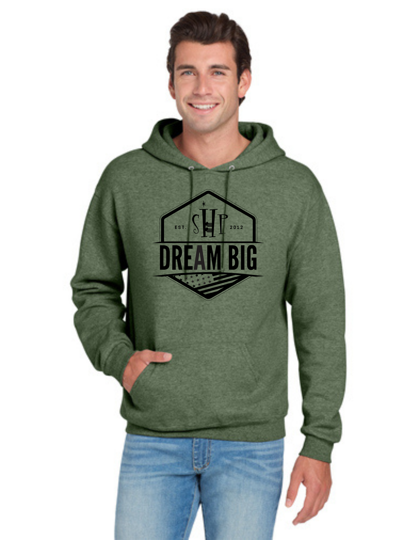 Graphic - ADULT Hoodie (ALL COLORS) - "DREAM BIG FLAG"
