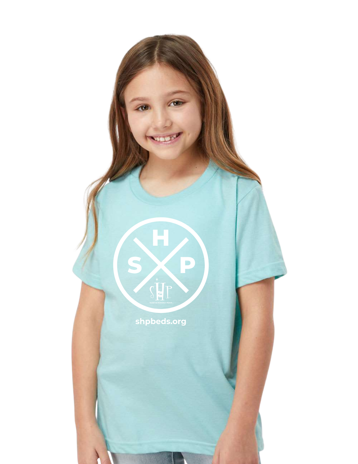 LEGACY - YOUTH Tee (LIGHT BLUE) - “SLEEP CIRCLE” LOGO