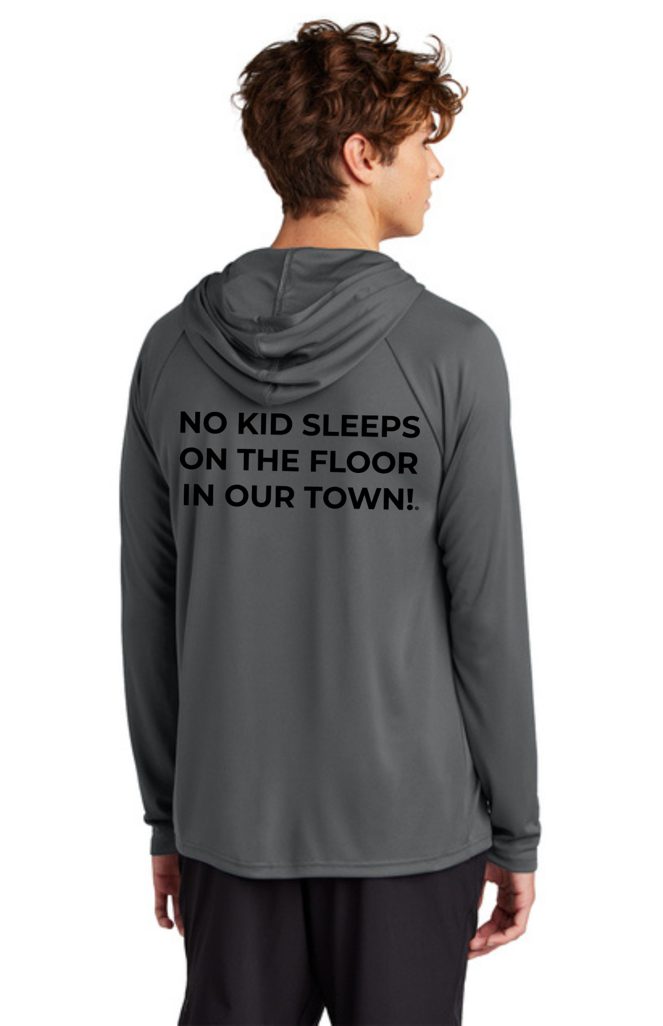 Chapter - ADULT UV Hooded Performance Pullover (CHARCOAL) - "CHAPTER NAME"