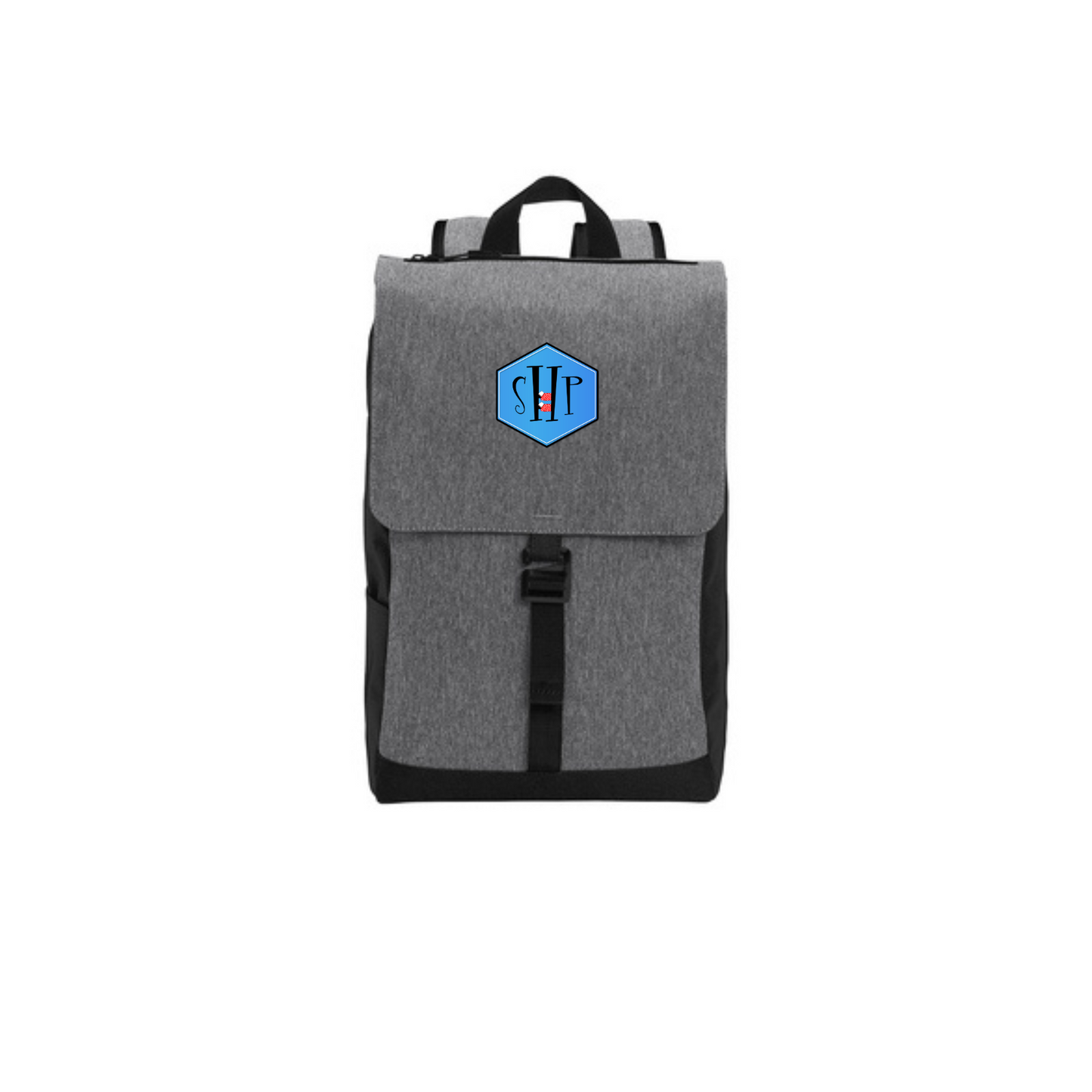 SHP Center Hexagon Patch Backpack (Grey/Black)