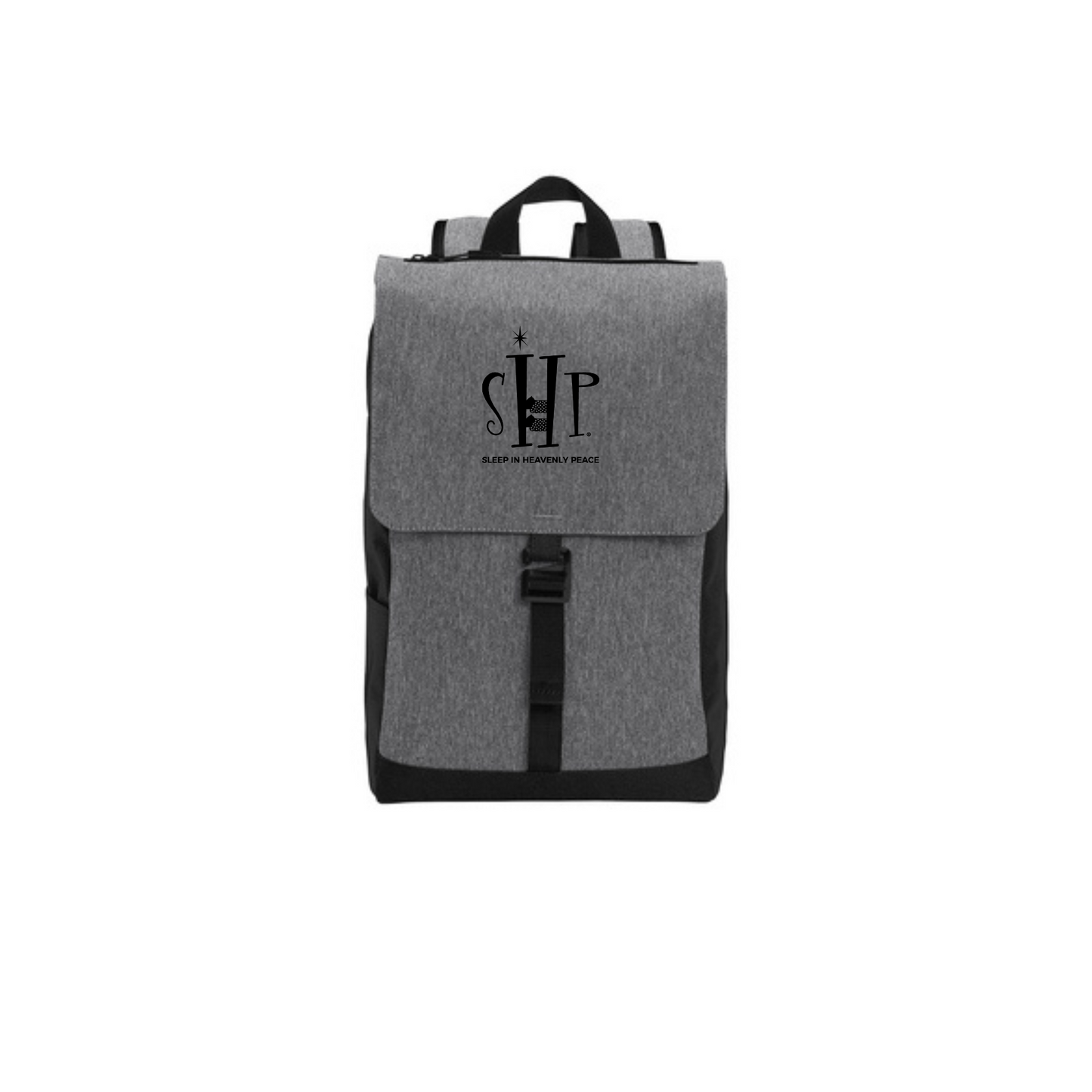 SHP Logo Embroidery Backpack (Grey/Black)