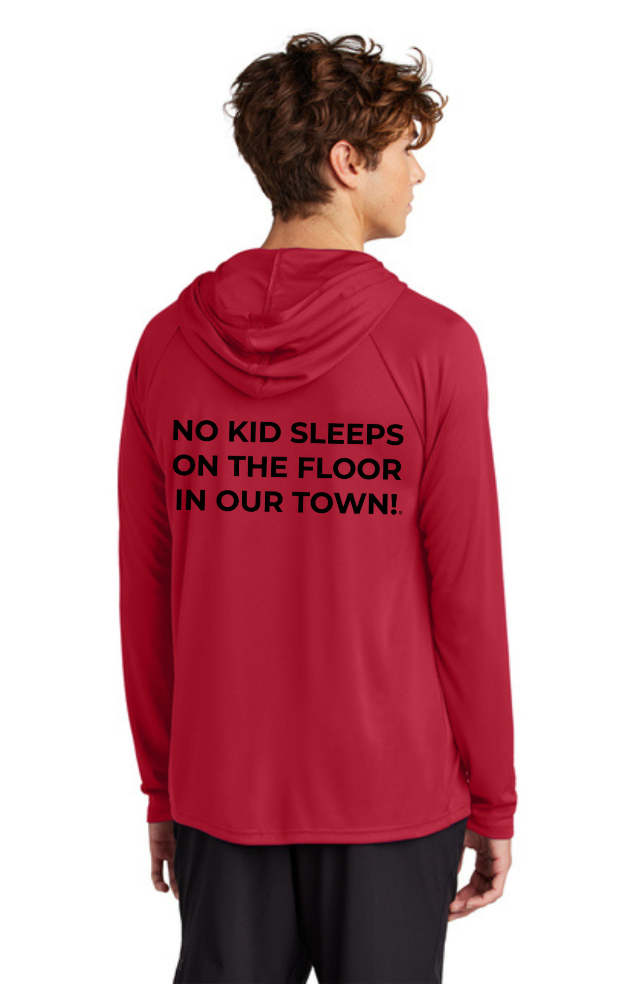 Chapter - ADULT UV Hooded Performance Pullover (RED) - "CHAPTER NAME"