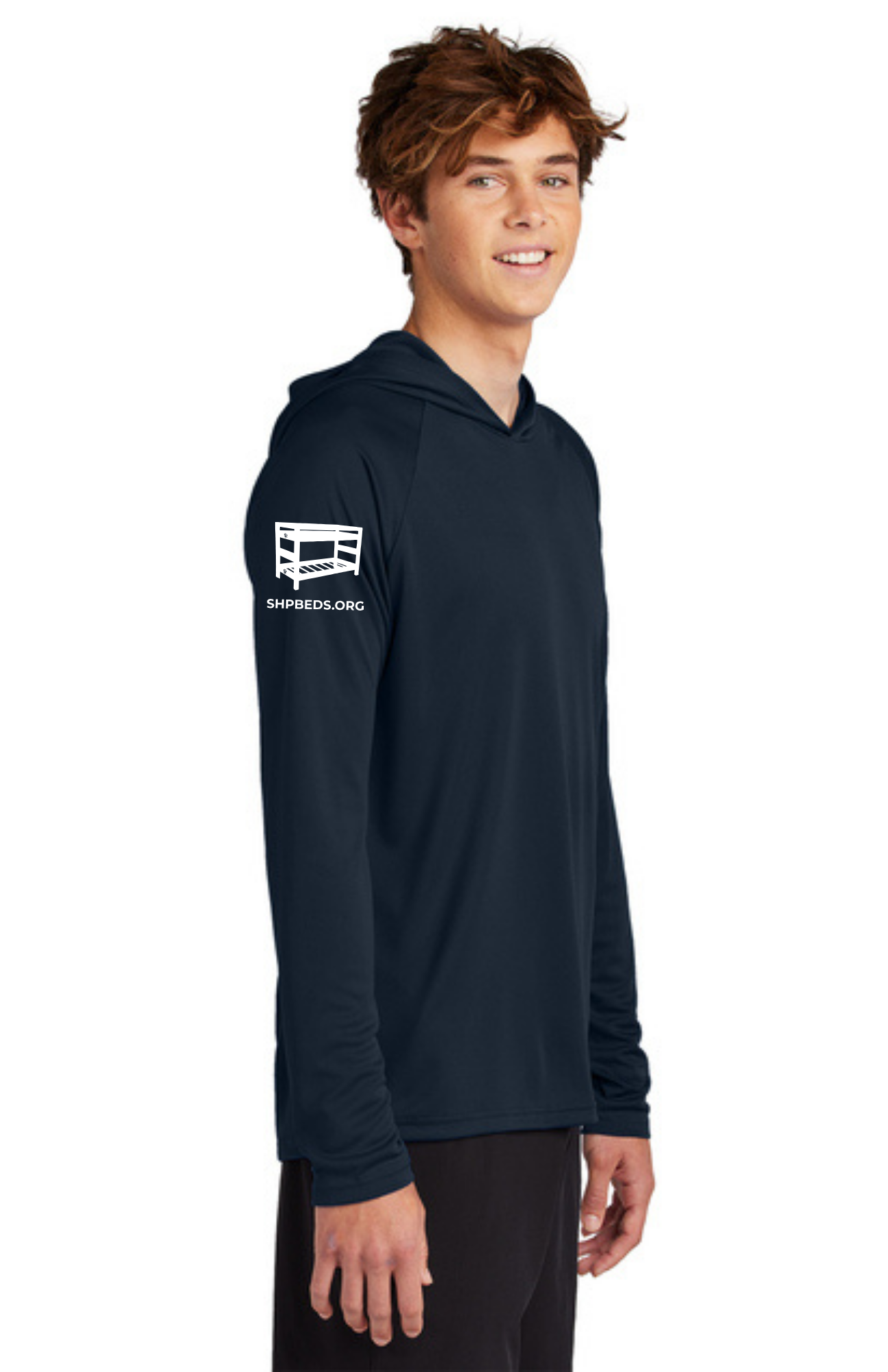 Chapter - ADULT UV Hooded Performance Pullover (TRUE NAVY) - "CHAPTER NAME"
