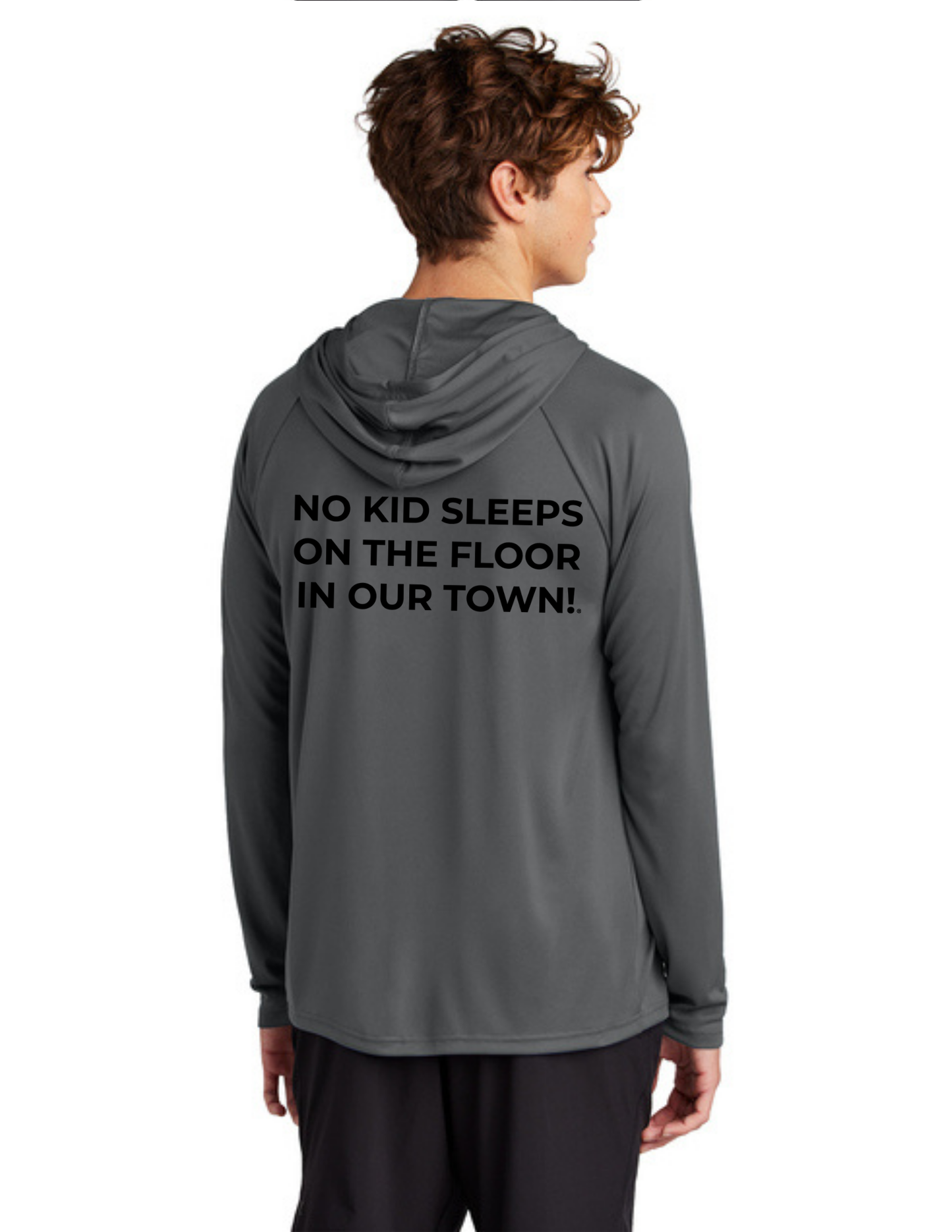 BAA 2025 - ADULT'S Hooded Performance Pullover - "Official BAA Logo" (CHARCOAL)