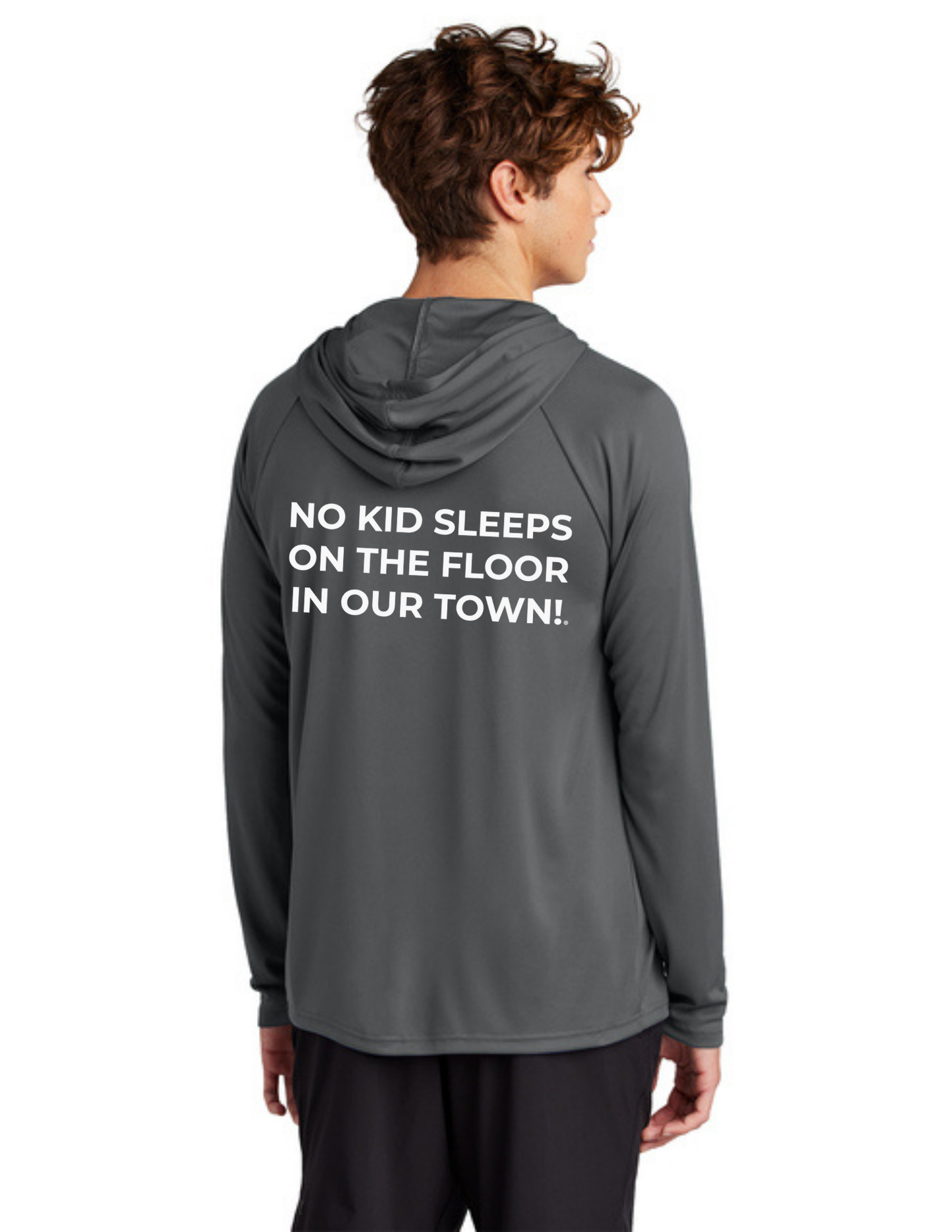 BAA 2025 - ADULT'S Hooded Performance Pullover - "Official BAA Logo" (CHARCOAL)